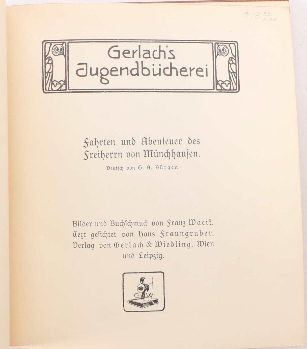 Illustrated German Children's Books Including "Münchhausen" and "Miaulina"