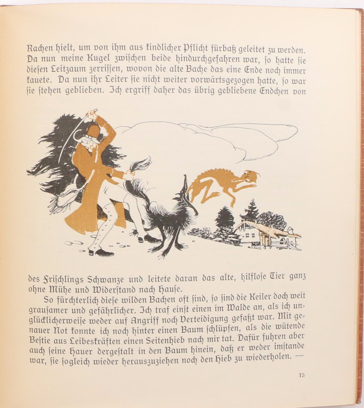 Illustrated German Children's Books Including "Münchhausen" and "Miaulina"