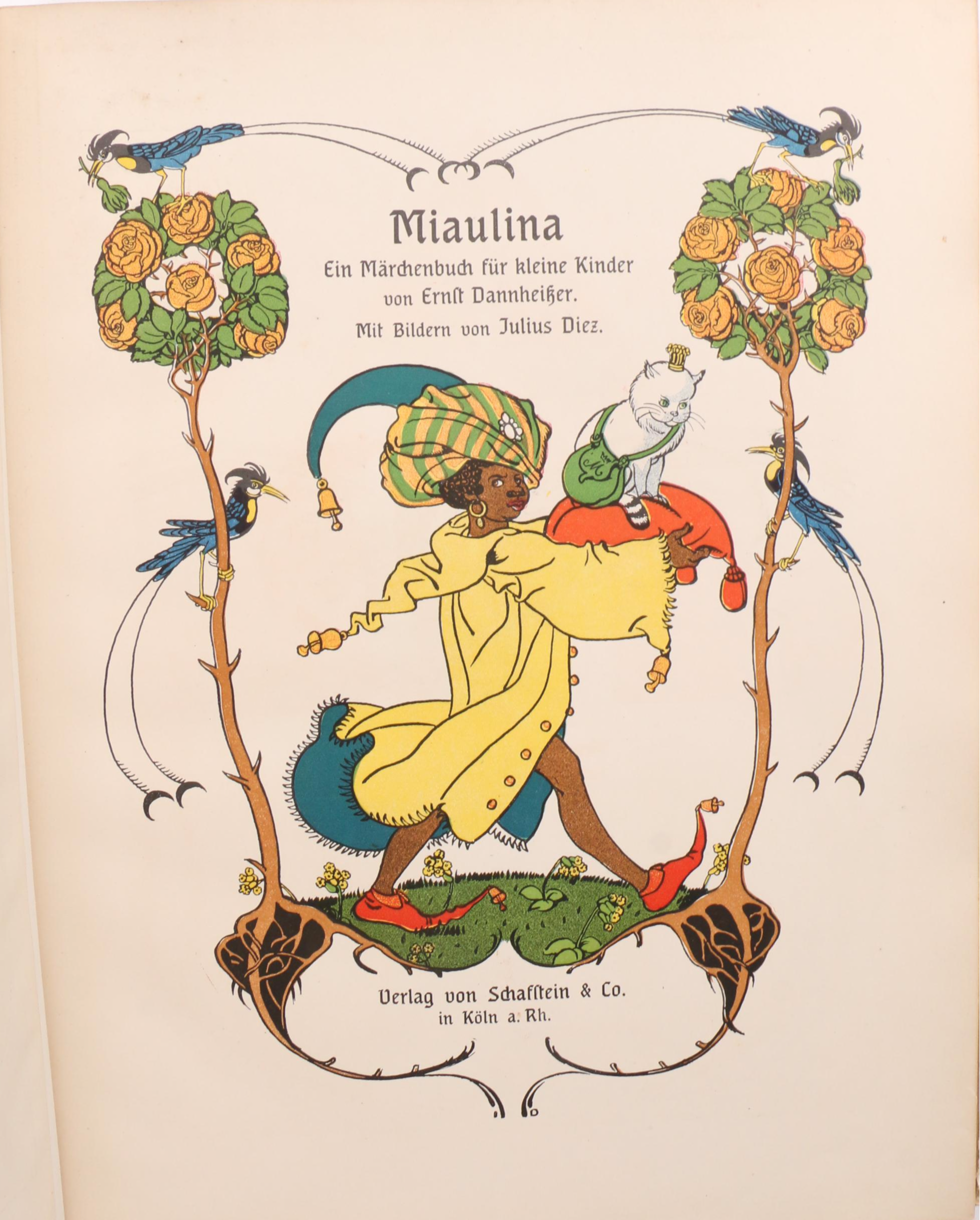 Illustrated German Children's Books Including "Münchhausen" and "Miaulina"
