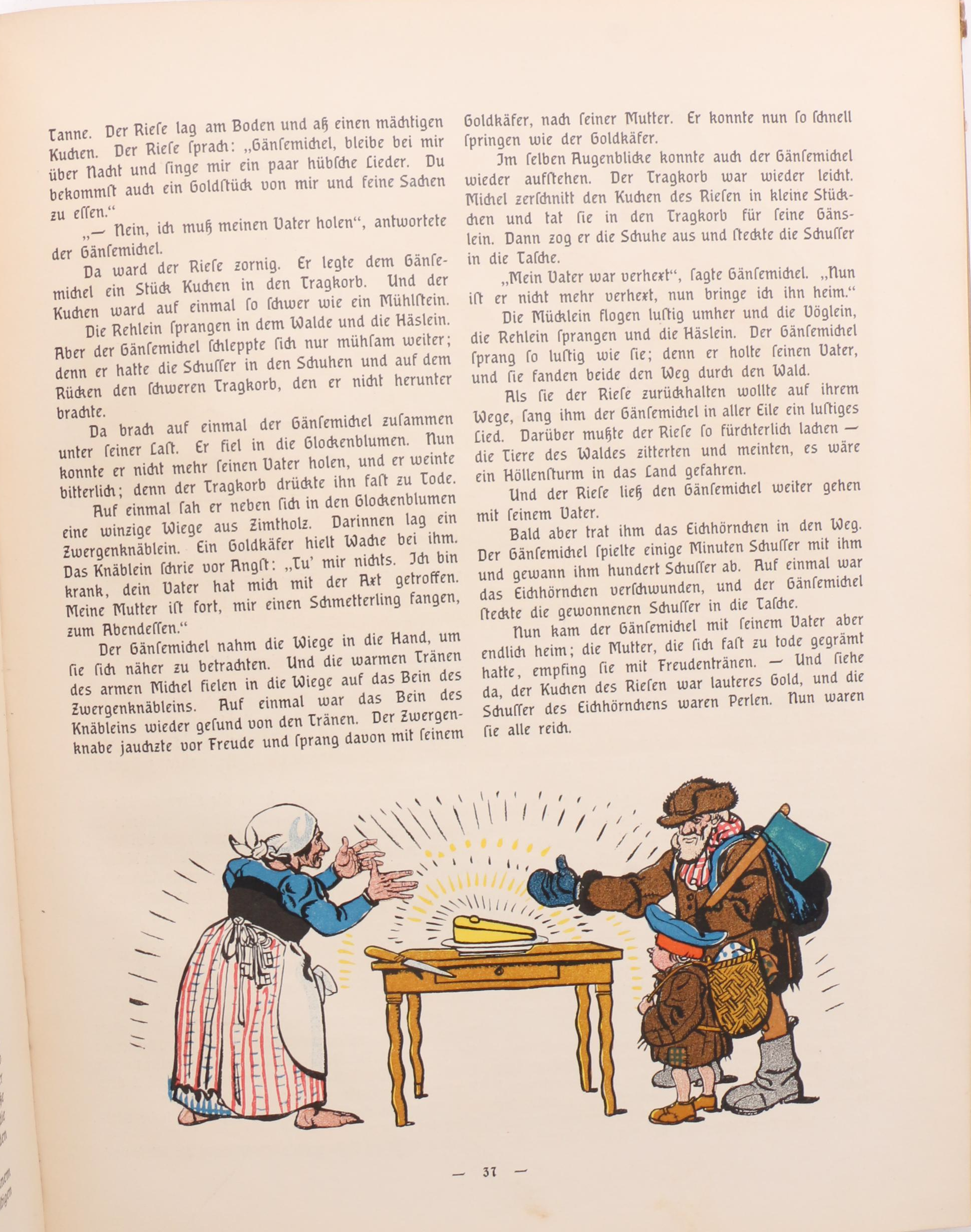 Illustrated German Children's Books Including "Münchhausen" and "Miaulina"