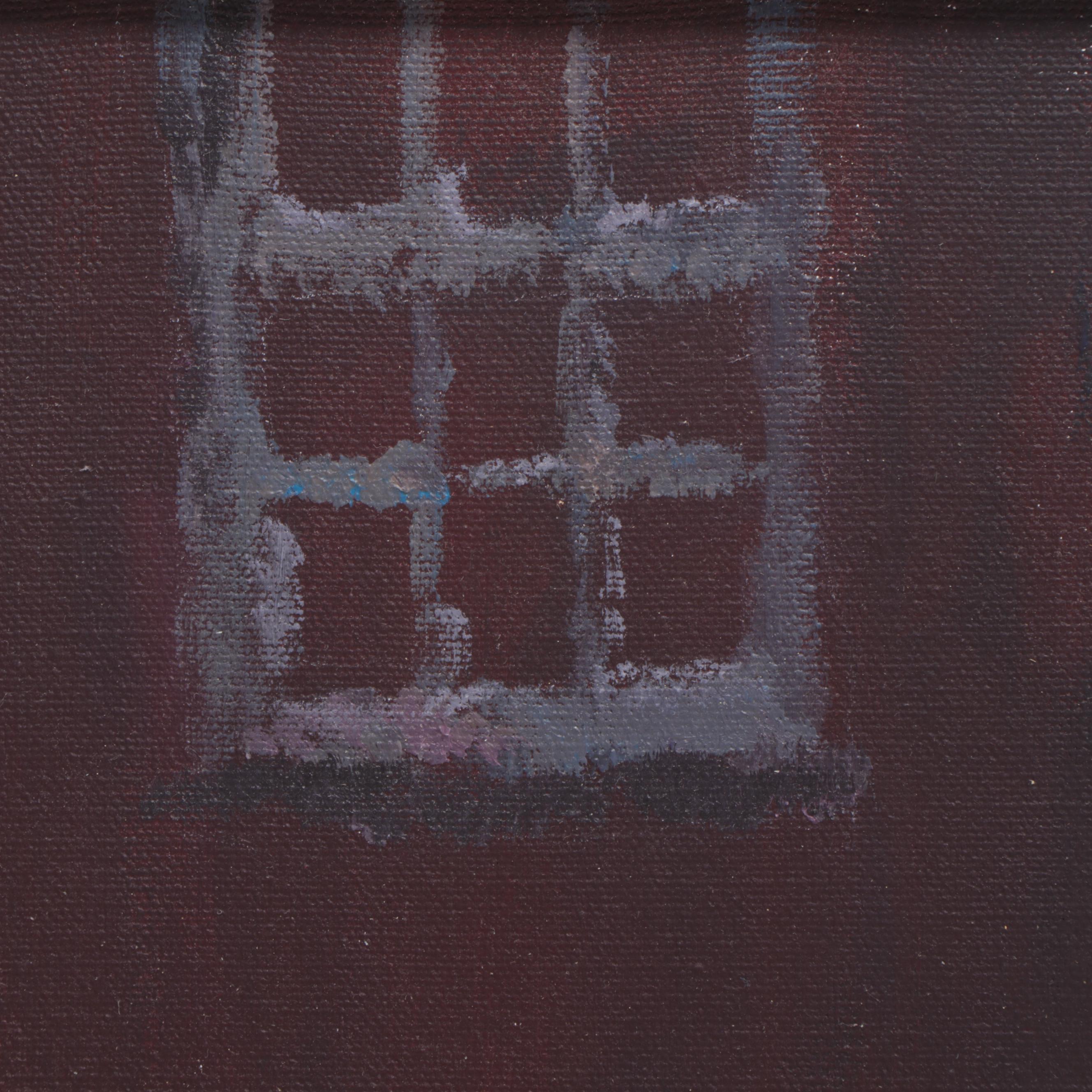 Susan Ferro Acrylic Painting "Ms.", Circa 1975