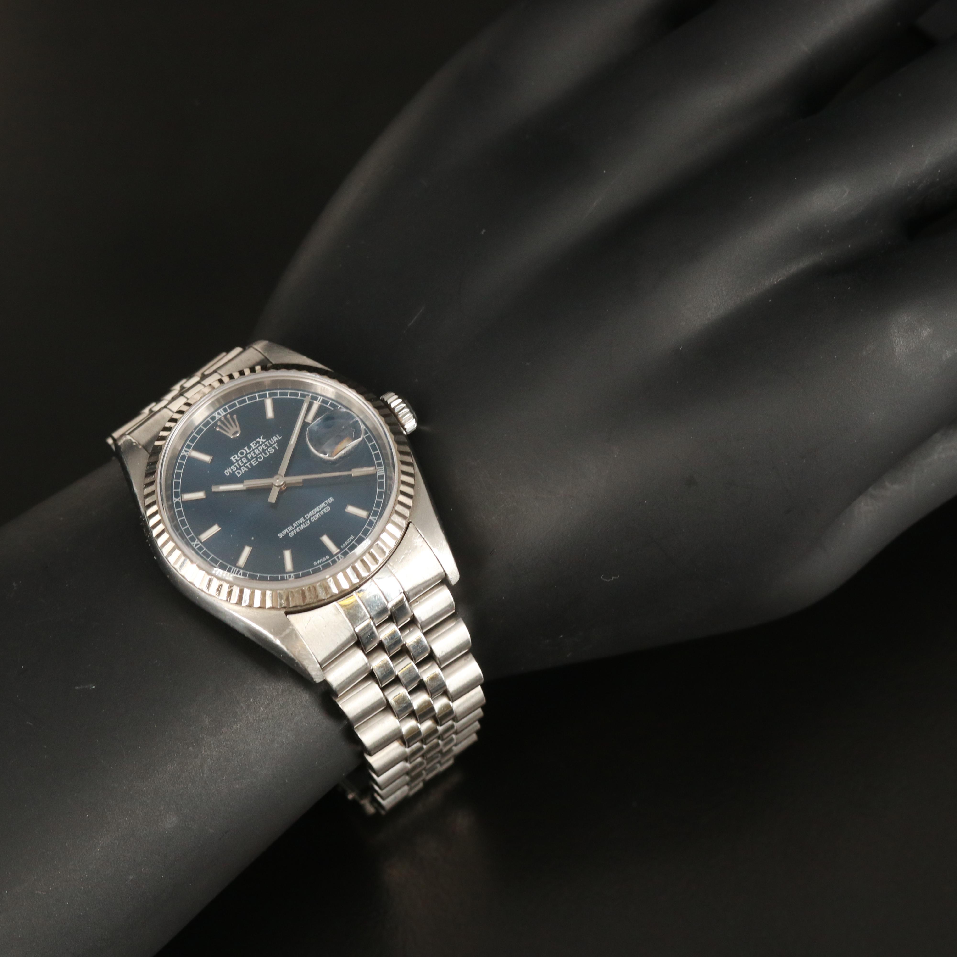 2002 Rolex Datejust 18K and Stainless Steel Automatic Watch