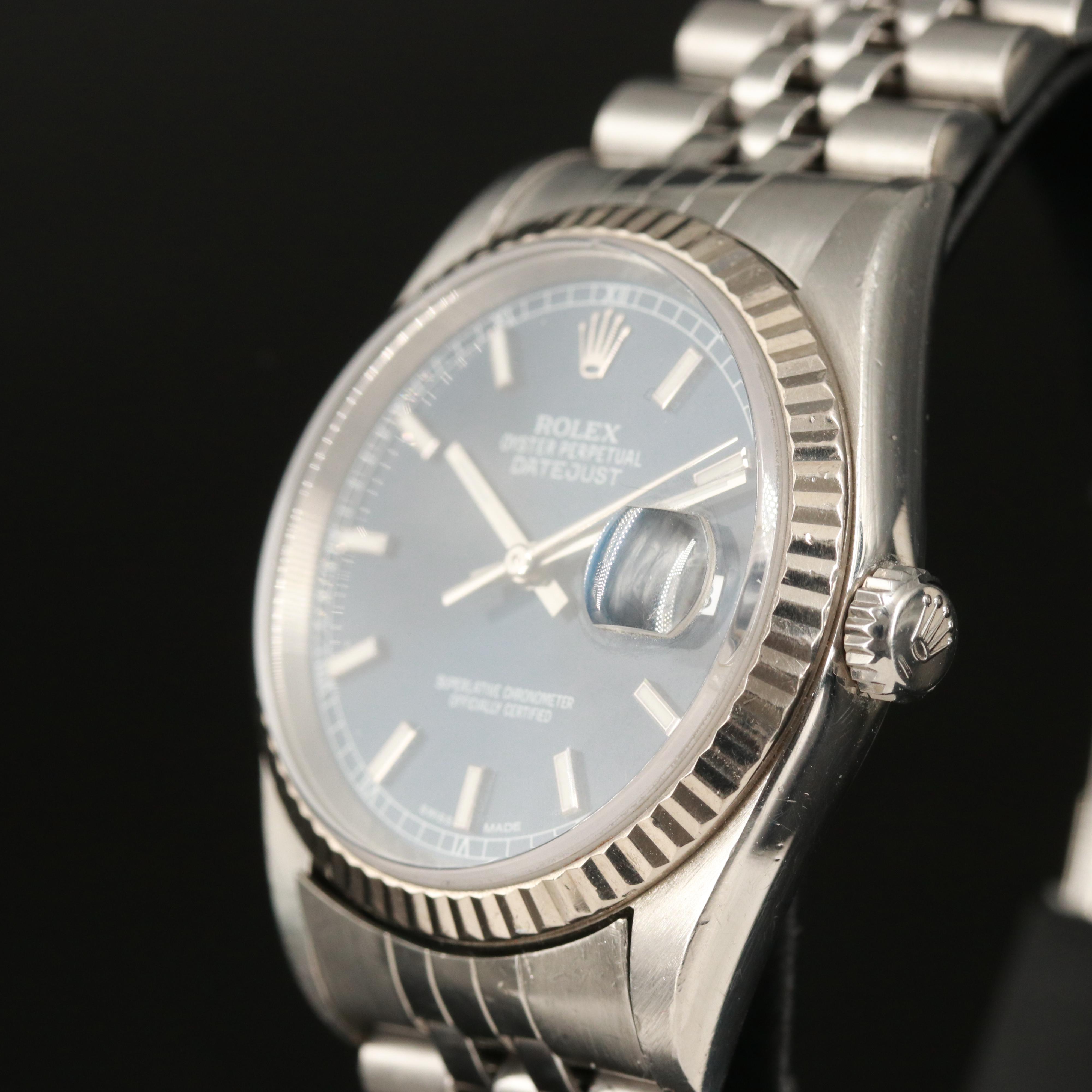 2002 Rolex Datejust 18K and Stainless Steel Automatic Watch