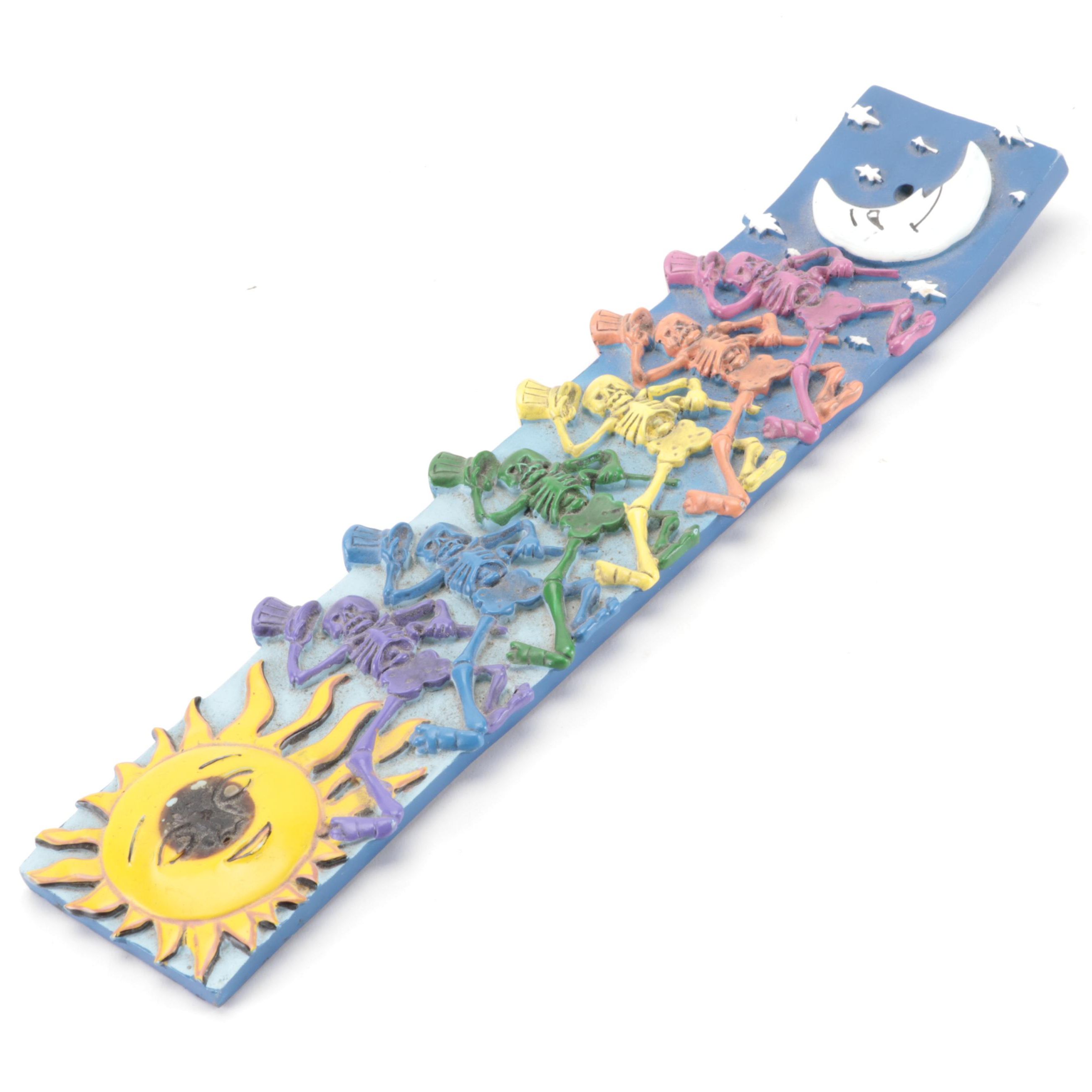 C&D Visionary Grateful Dead Dancing Skeleton Resin Incense Holder, 2004