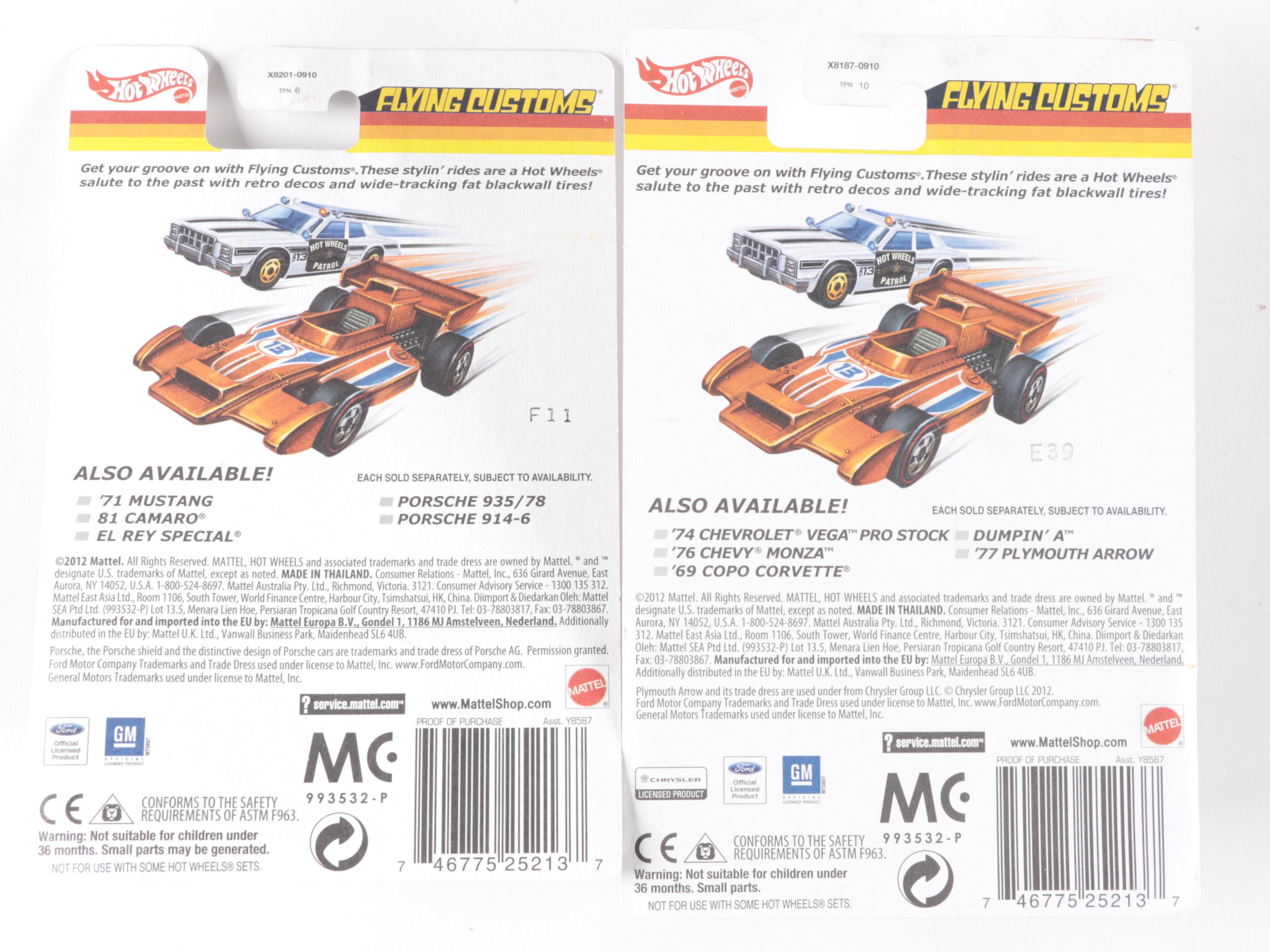 Hot Wheels The Hot Ones and Other 1:64 Scale Toy Cars, 2010s