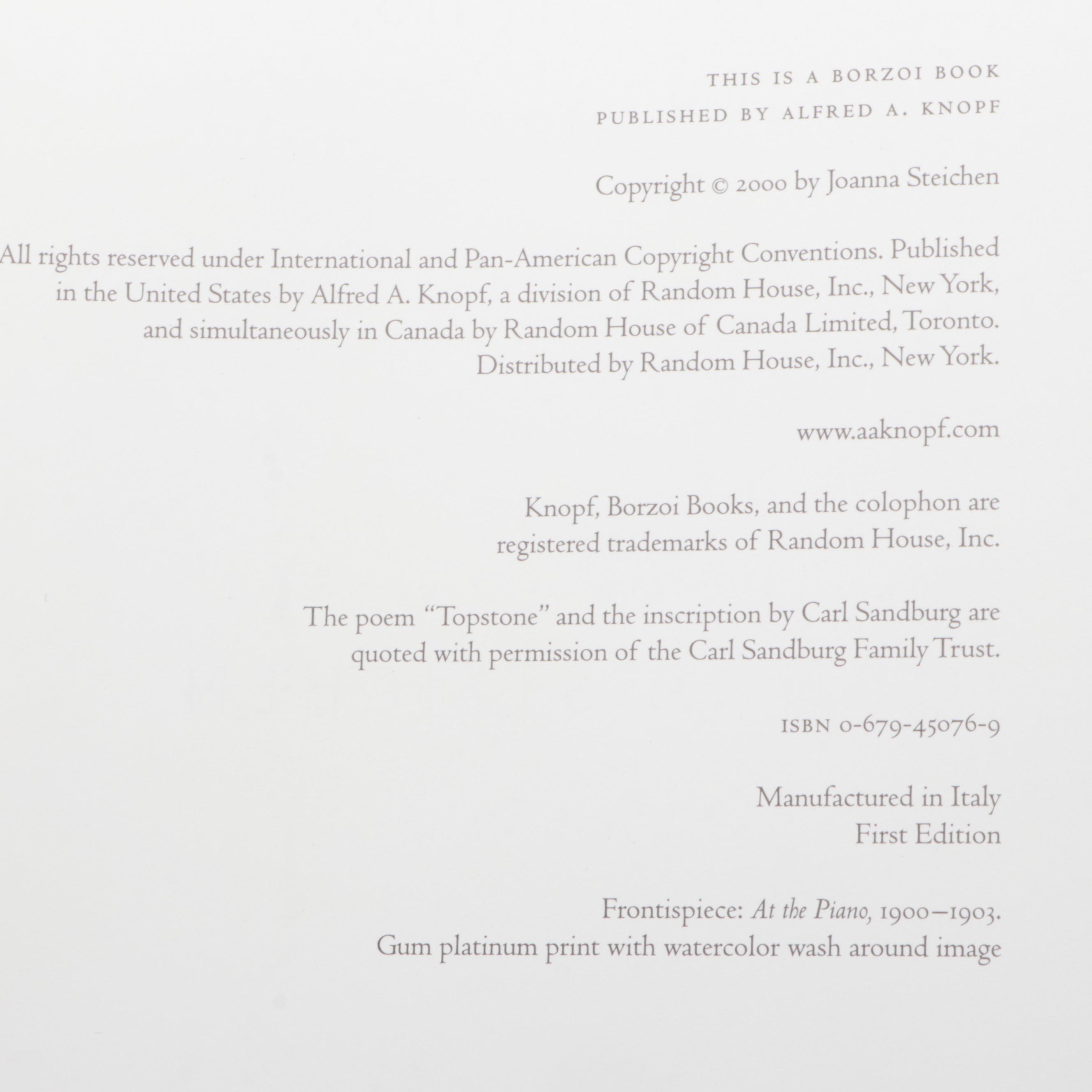 First Edition "Steichen's Legacy" by Joanna Steichen and More Books