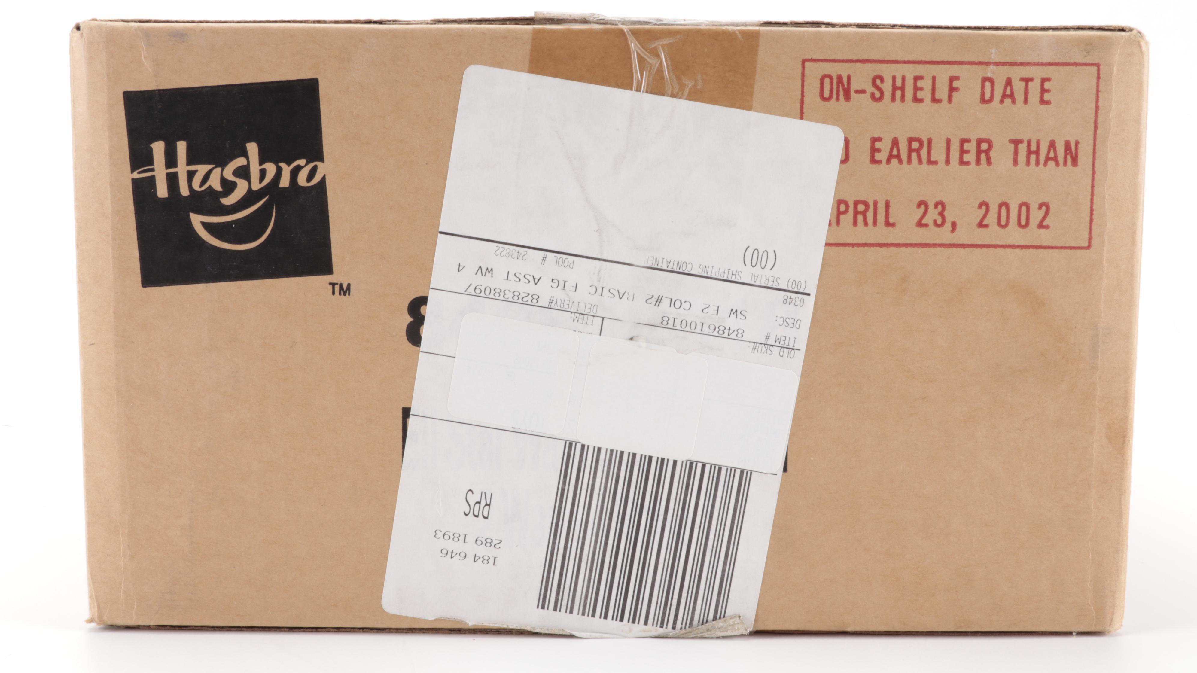 Hasbro Factory Sealed Box of Star Wars Action Figures, 2002