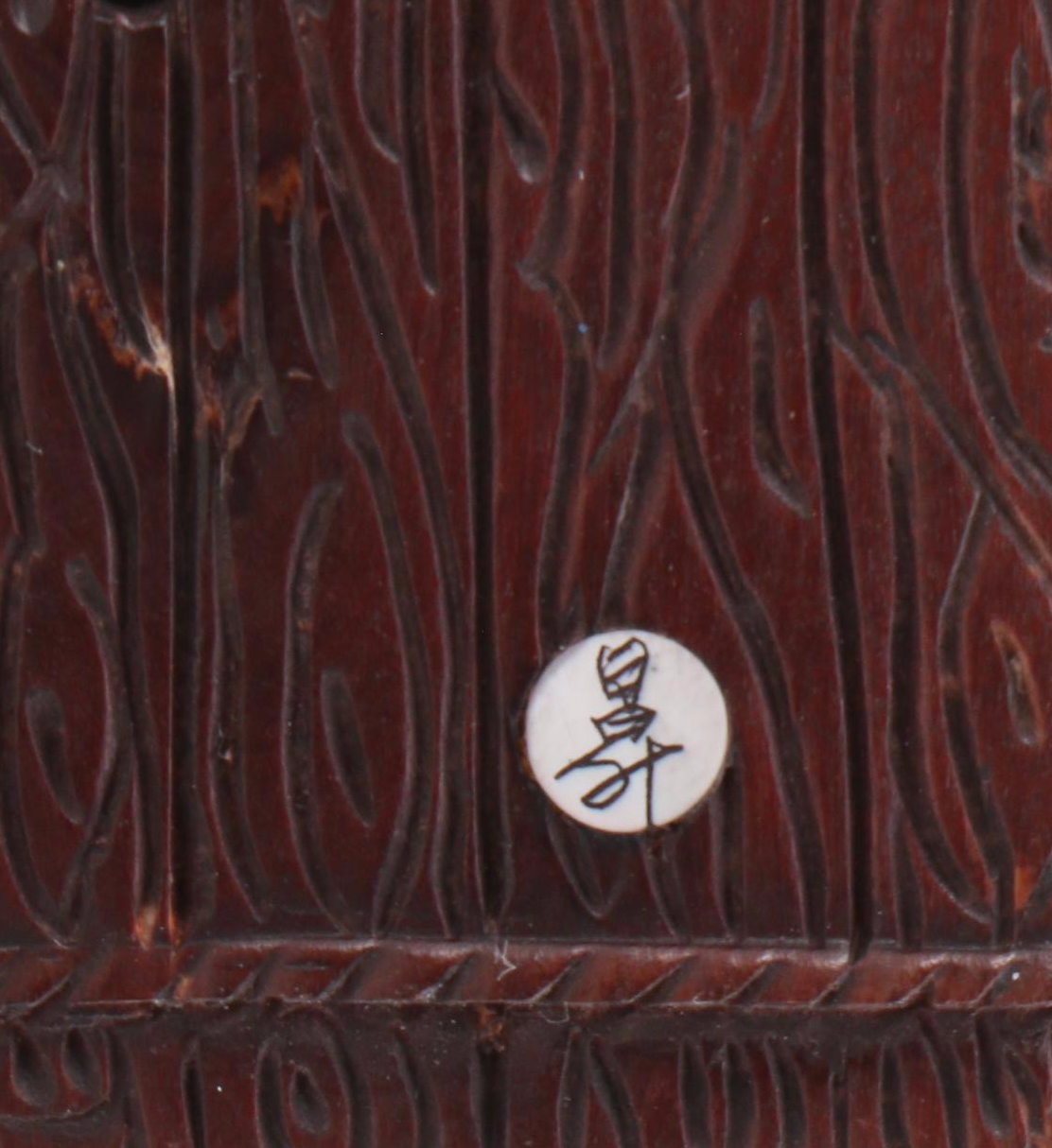 Nissho Japanese Carved Boxwood Men on Raft Netsuke, Edo Period