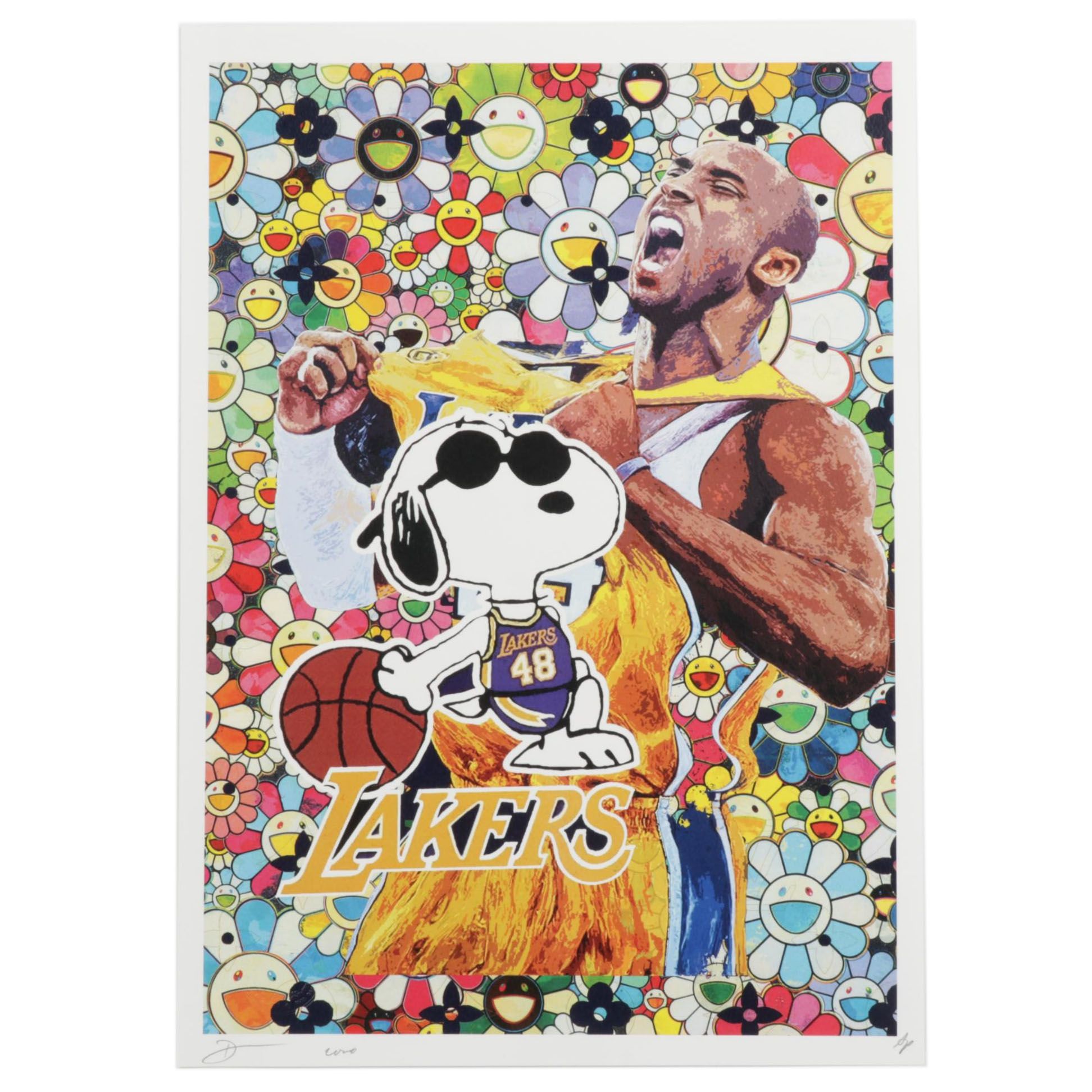 Death NYC Pop Art Graphic Print Featuring Kobe Bryant, 2020