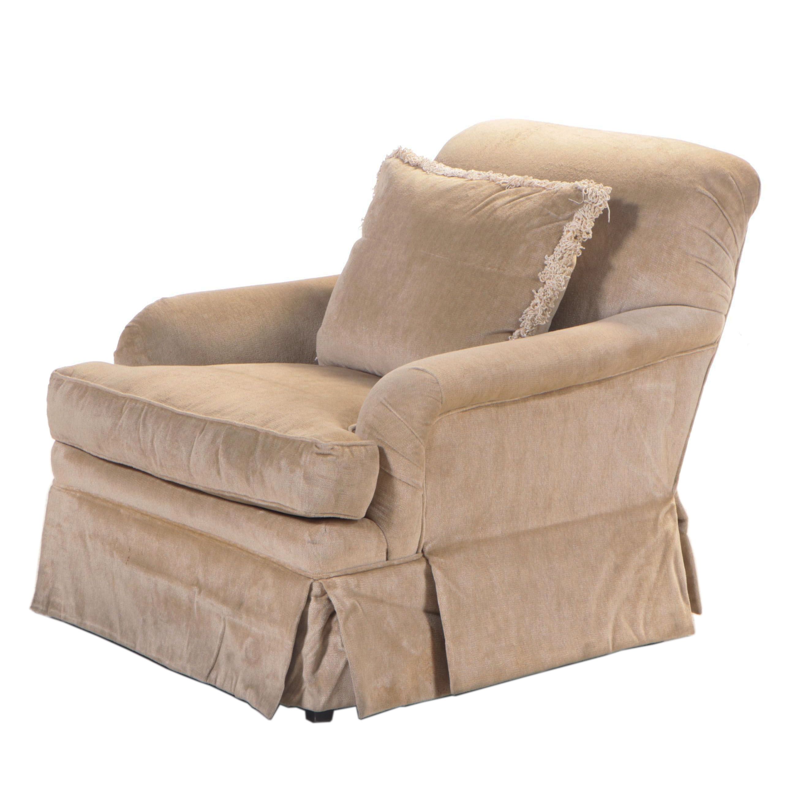 Custom-Upholstered Easy Armchair