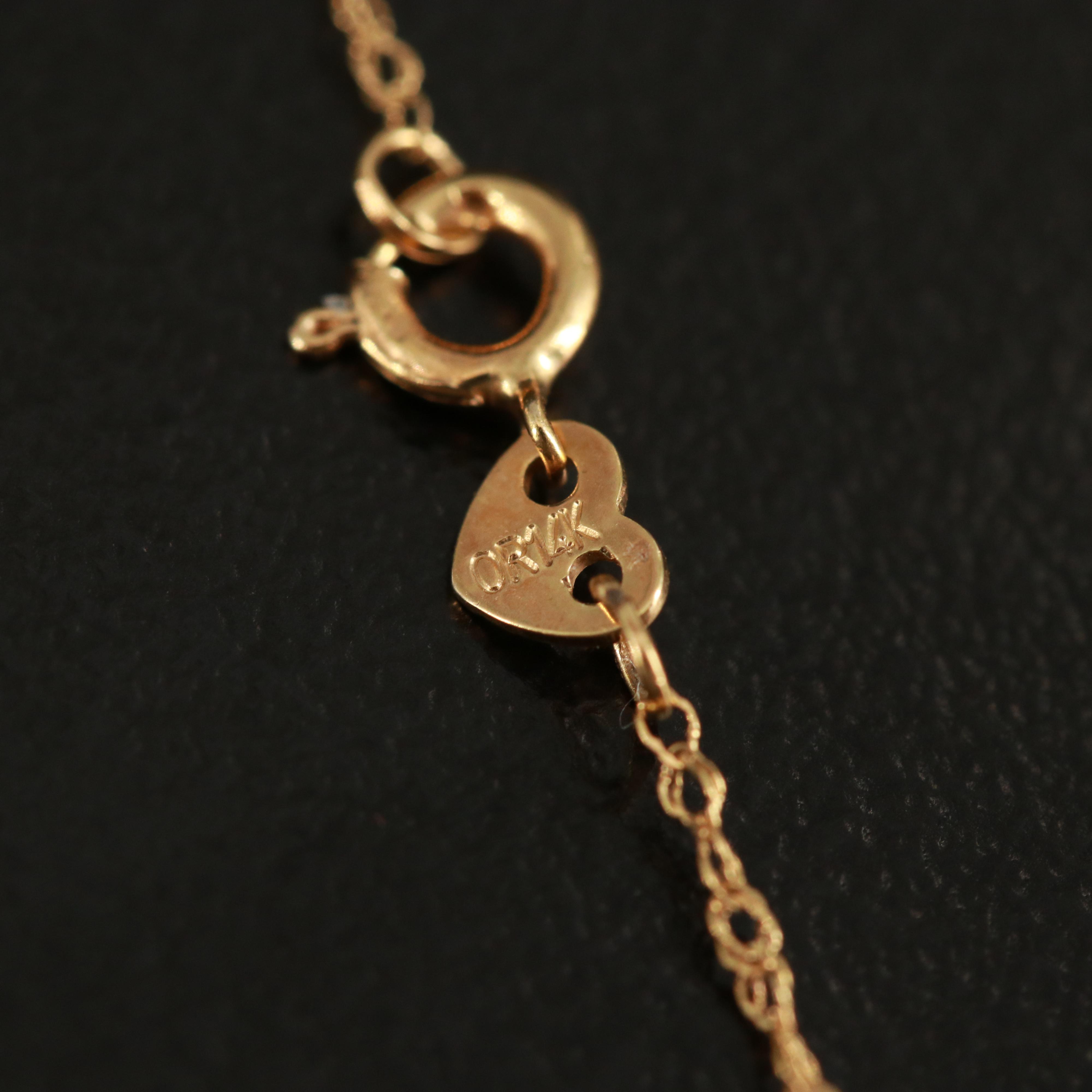 14K Loose Rope Chain Necklace
