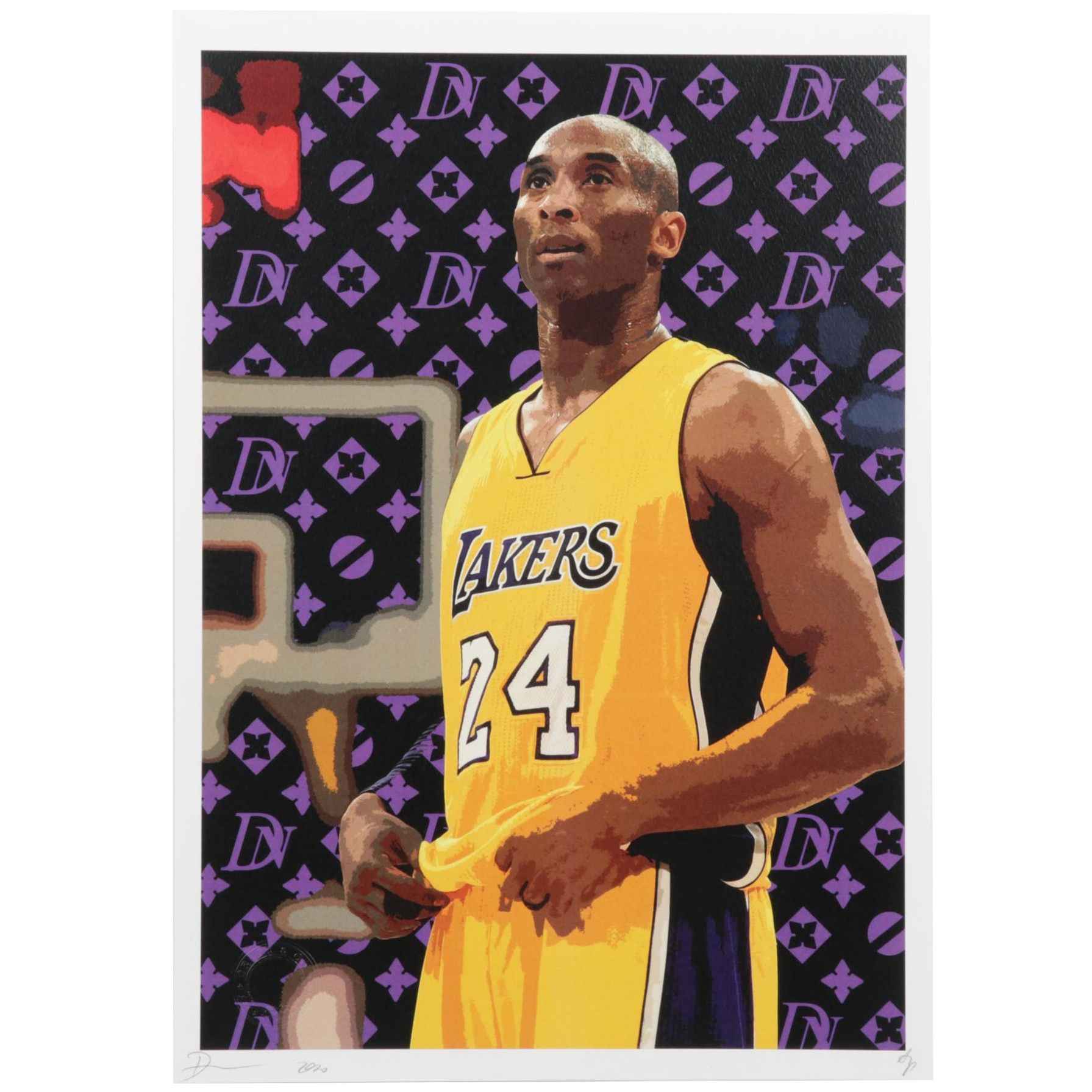 Death NYC Pop Art Graphic Print Featuring Kobe Bryant, 2020