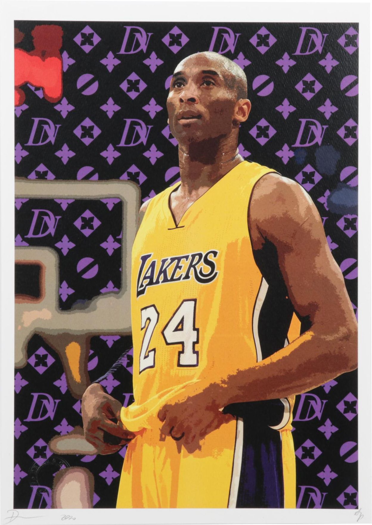 Death NYC Pop Art Graphic Print Featuring Kobe Bryant, 2020