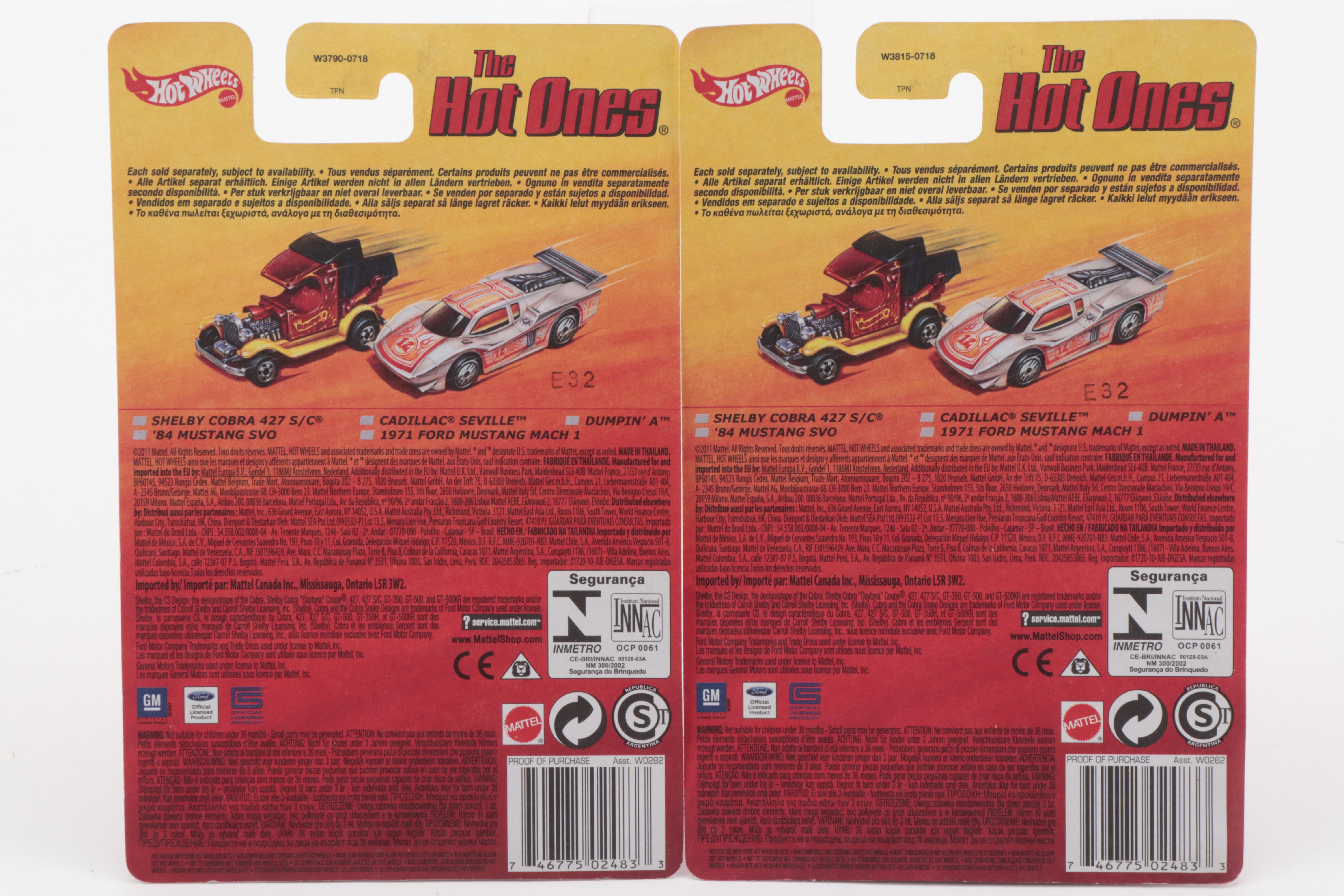 Hot Wheels The Hot Ones and Other 1:64 Scale Toy Cars, 2010s