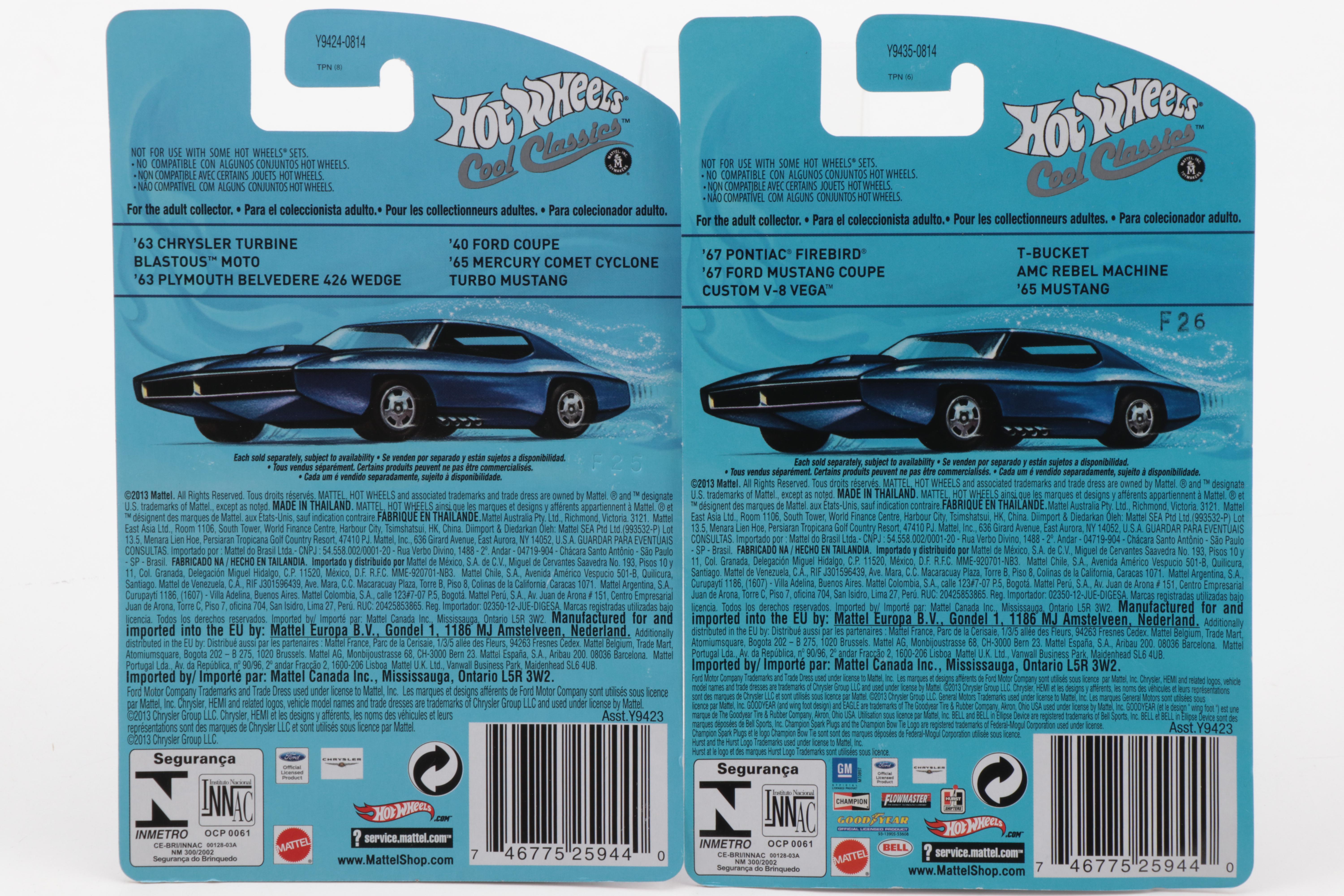 Hot Wheels The Hot Ones and Other 1:64 Scale Toy Cars, 2010s