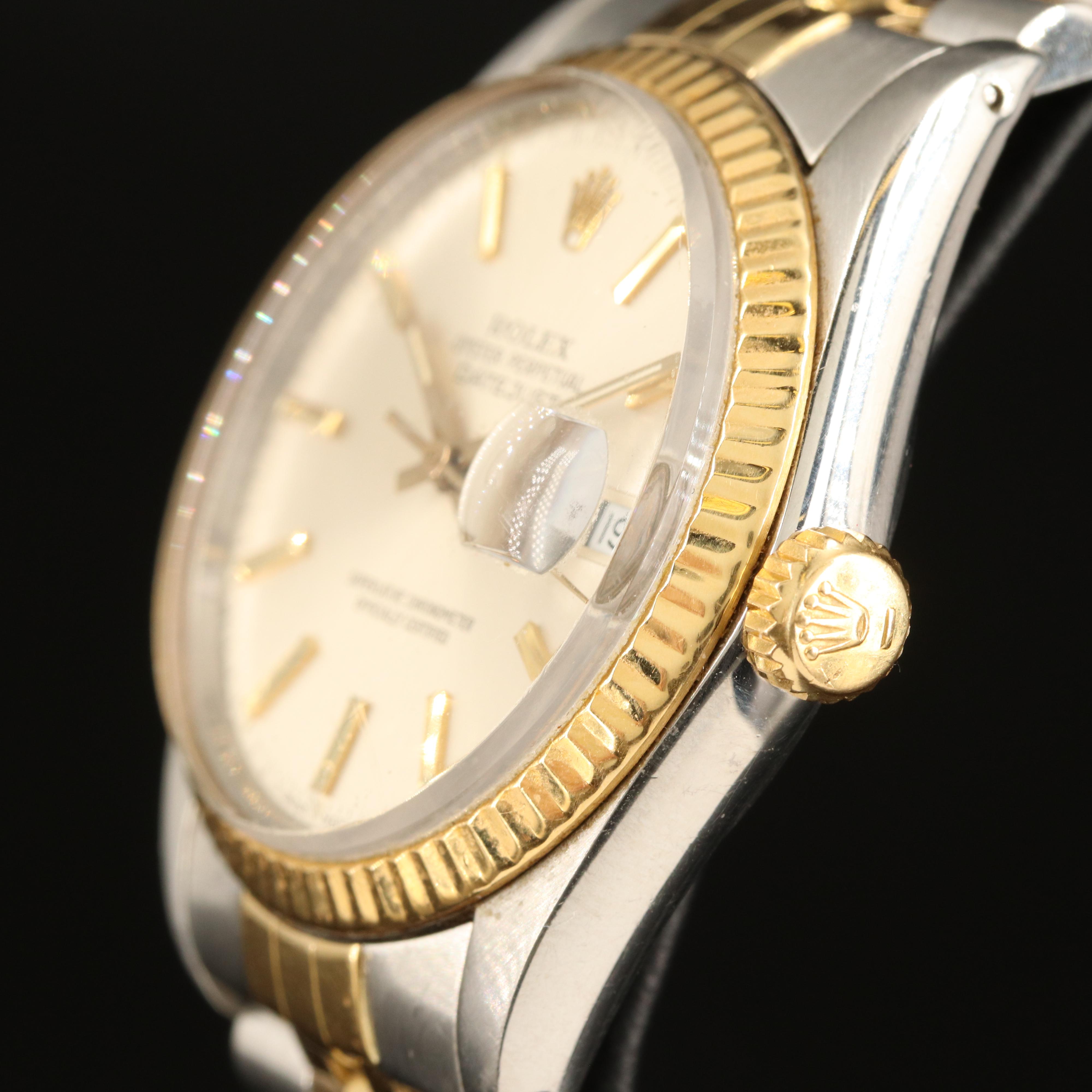 1987 - 1988 Rolex Oyster Perpetual Datejust 18K and Stainless Steel Watch
