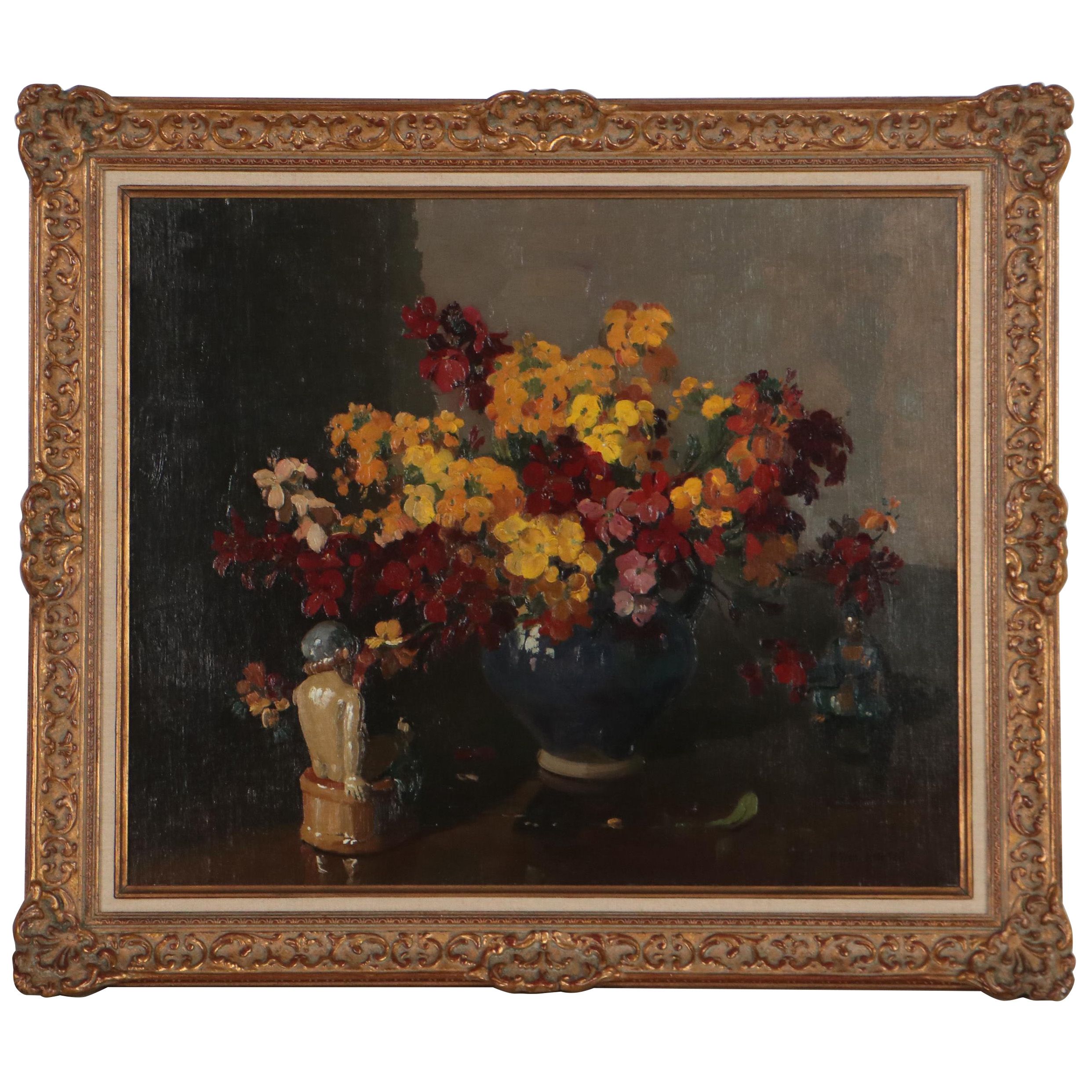 Herbert Davis Richter Still Life Oil Painting, Circa 1930