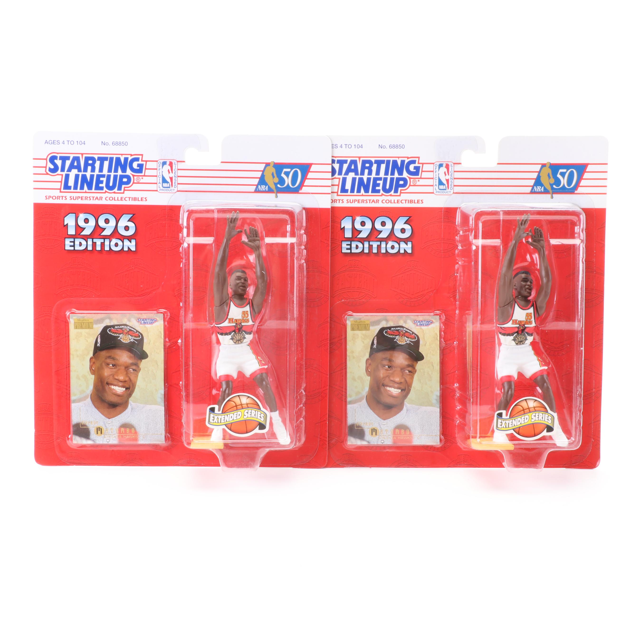 Kenner 1996 NBA Starting Lineup Figures with Allen Iverson and Grant Hill