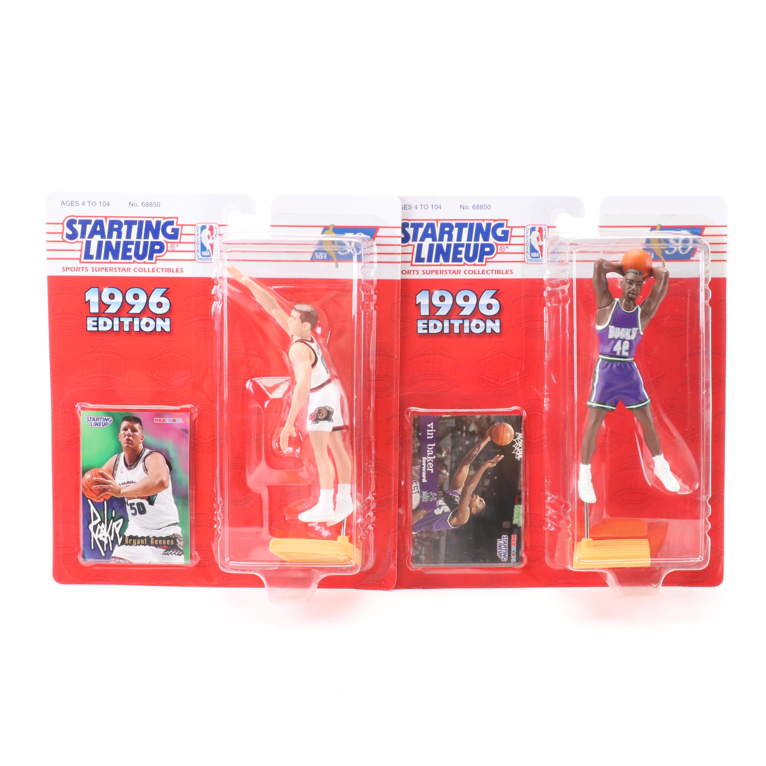 Kenner 1996 NBA Starting Lineup Figures with Allen Iverson and Grant Hill