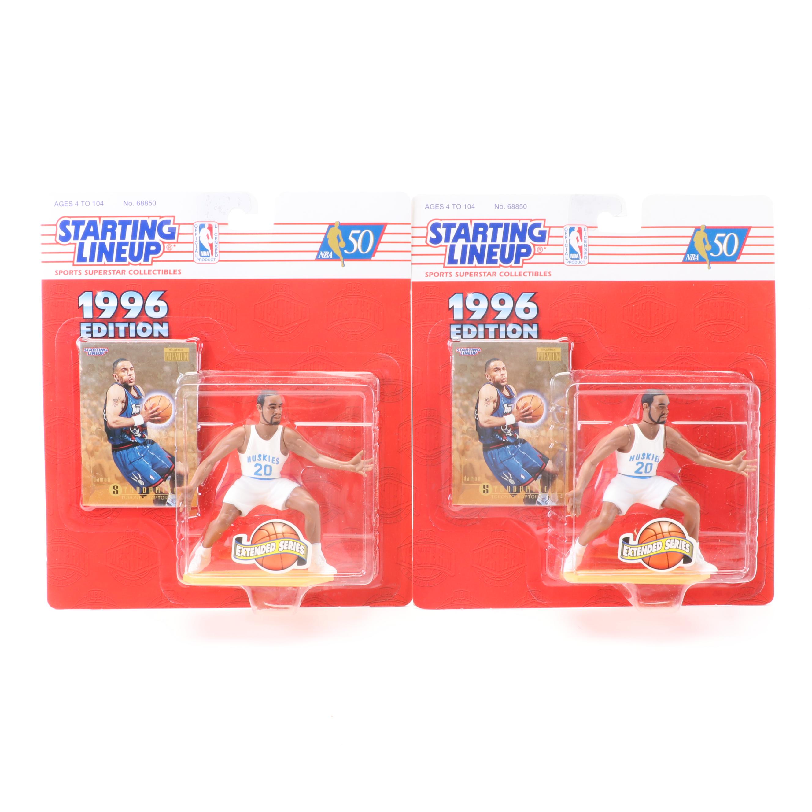 Kenner 1996 NBA Starting Lineup Figures with Allen Iverson and Grant Hill