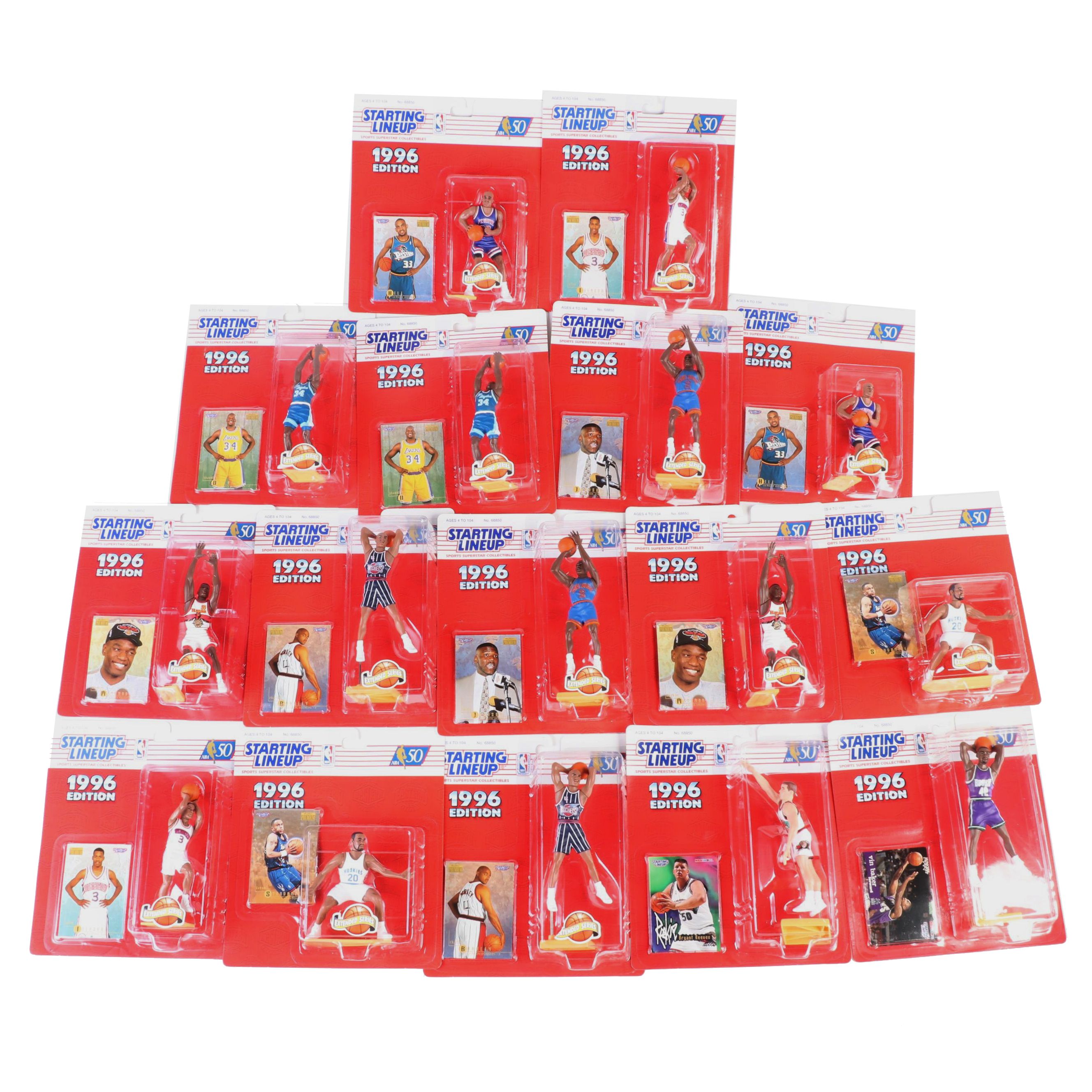 Kenner 1996 NBA Starting Lineup Figures with Allen Iverson and Grant Hill