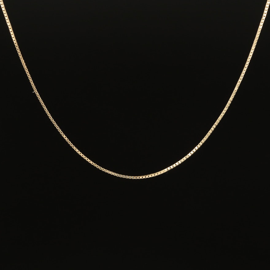 10K Box Chain Necklace