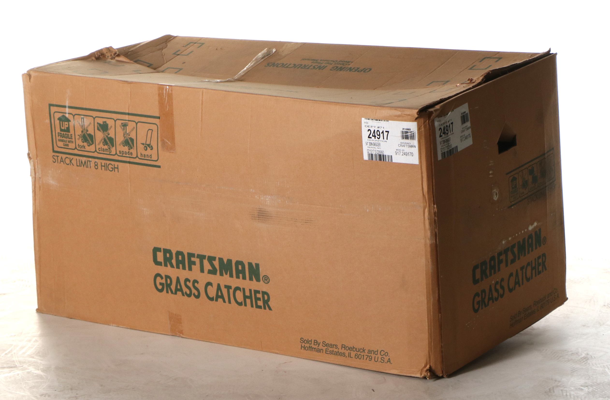 Craftsman 917 Series 54" Three-Bin Bagger Grass Catcher
