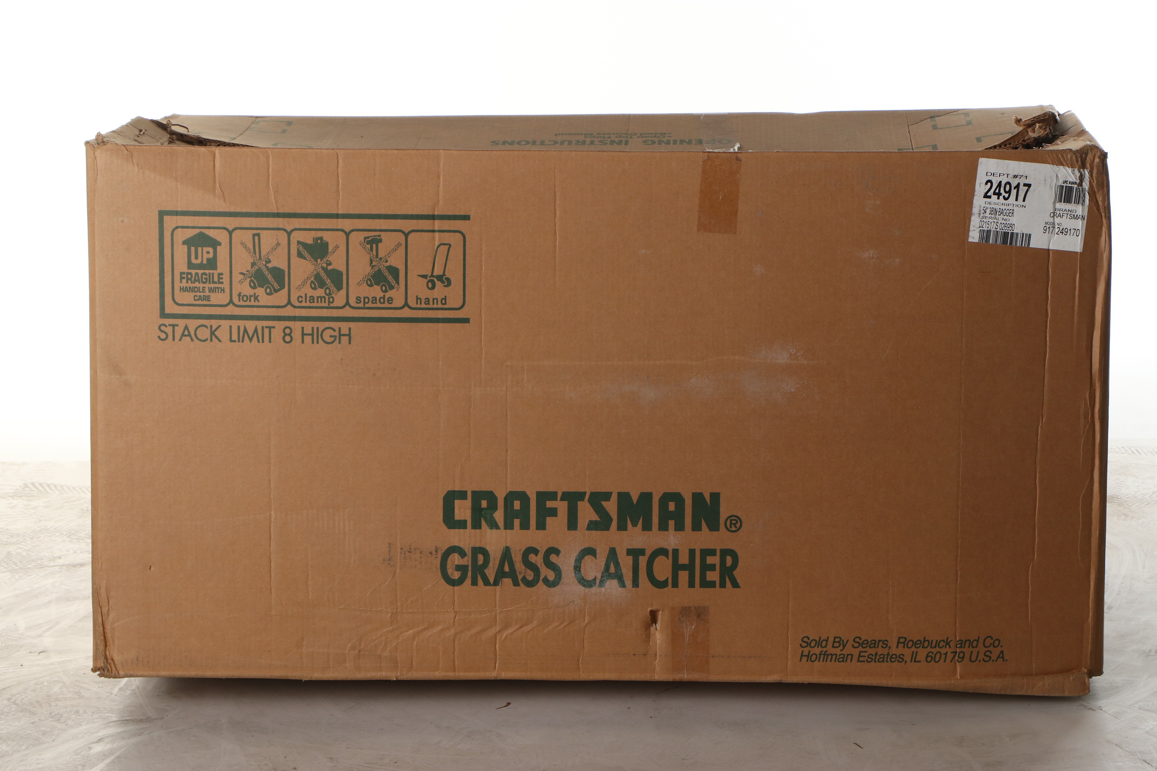 Craftsman 917 Series 54" Three-Bin Bagger Grass Catcher