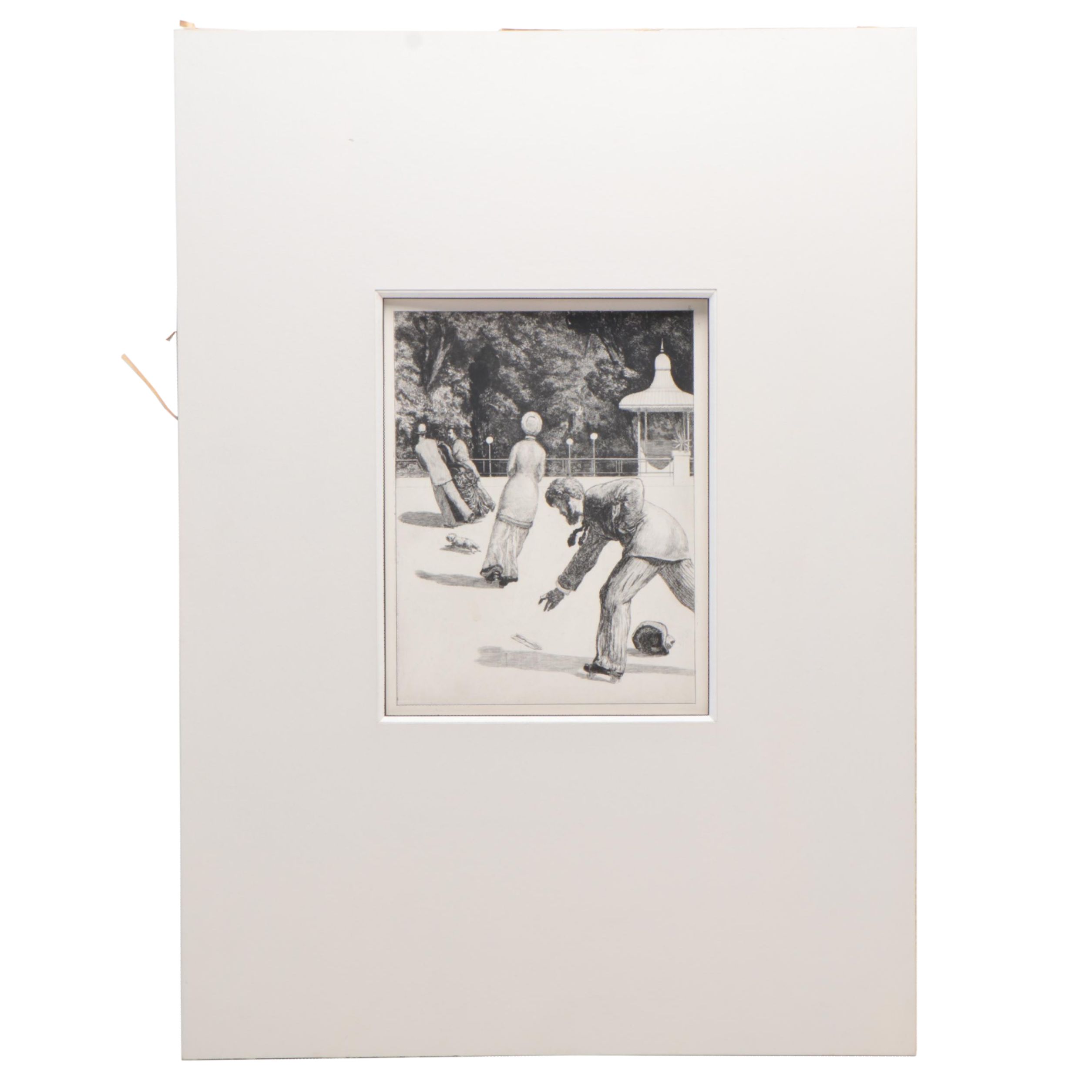 Max Klinger Etching "Action" from "Paraphrase on the Finding of a Glove"