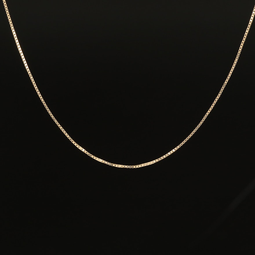 10K Box Chain Necklace