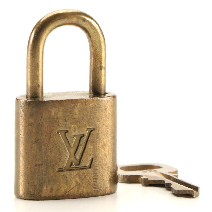 Louis Vuitton Brass Padlock and Key