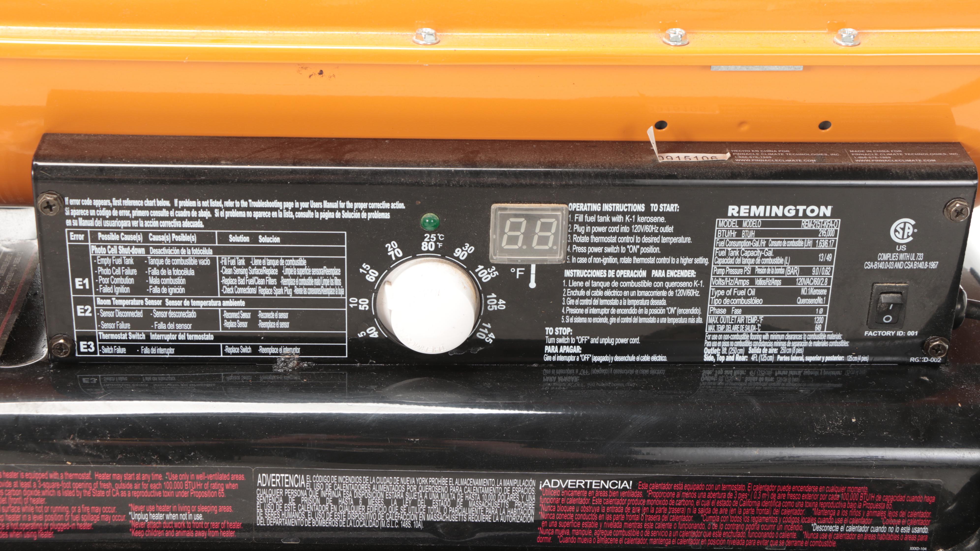 Remington 215 Kerosene Heater