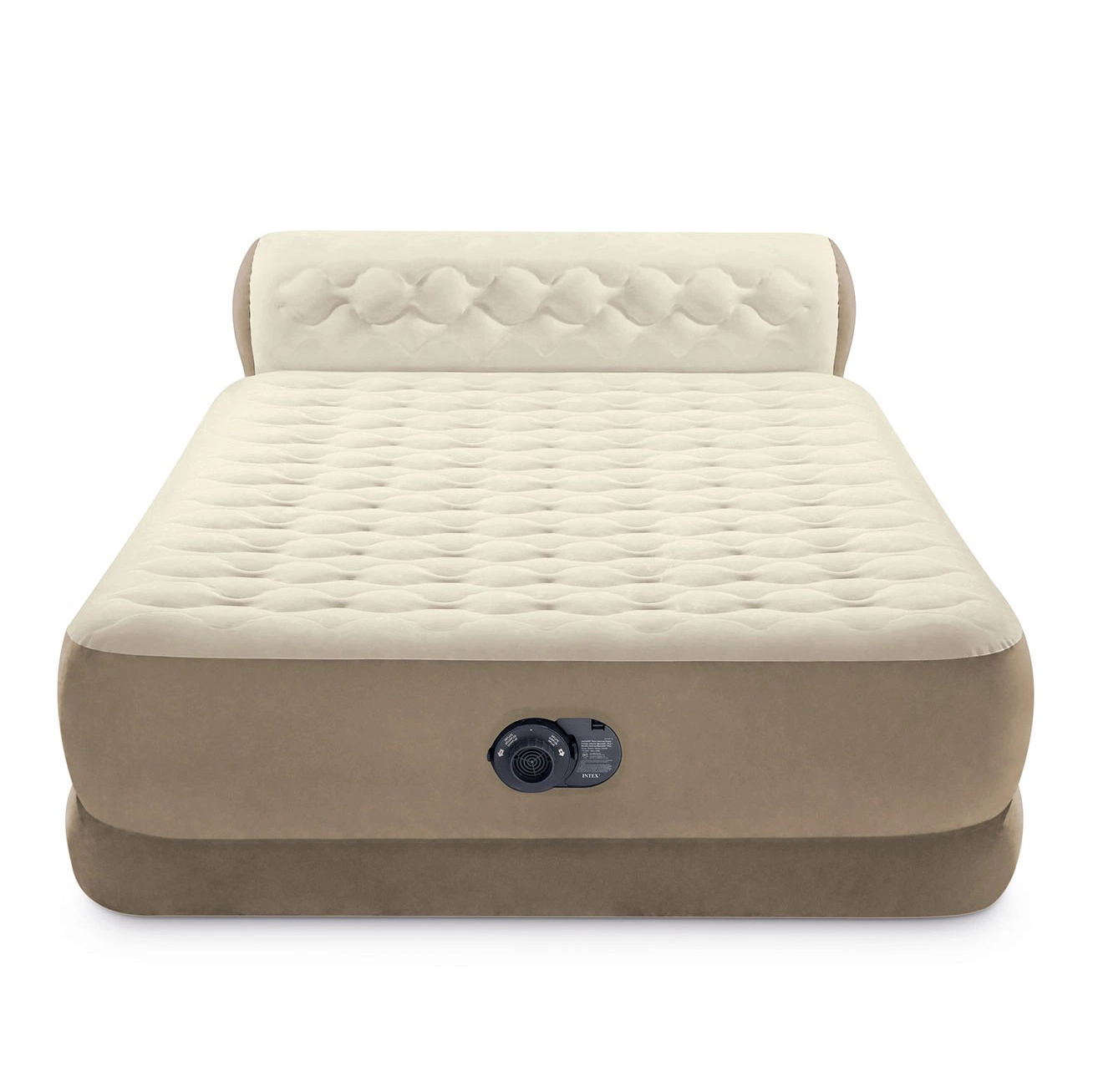 Intex Dura-Beam Deluxe Queen Air Mattress with Comfort Headboard