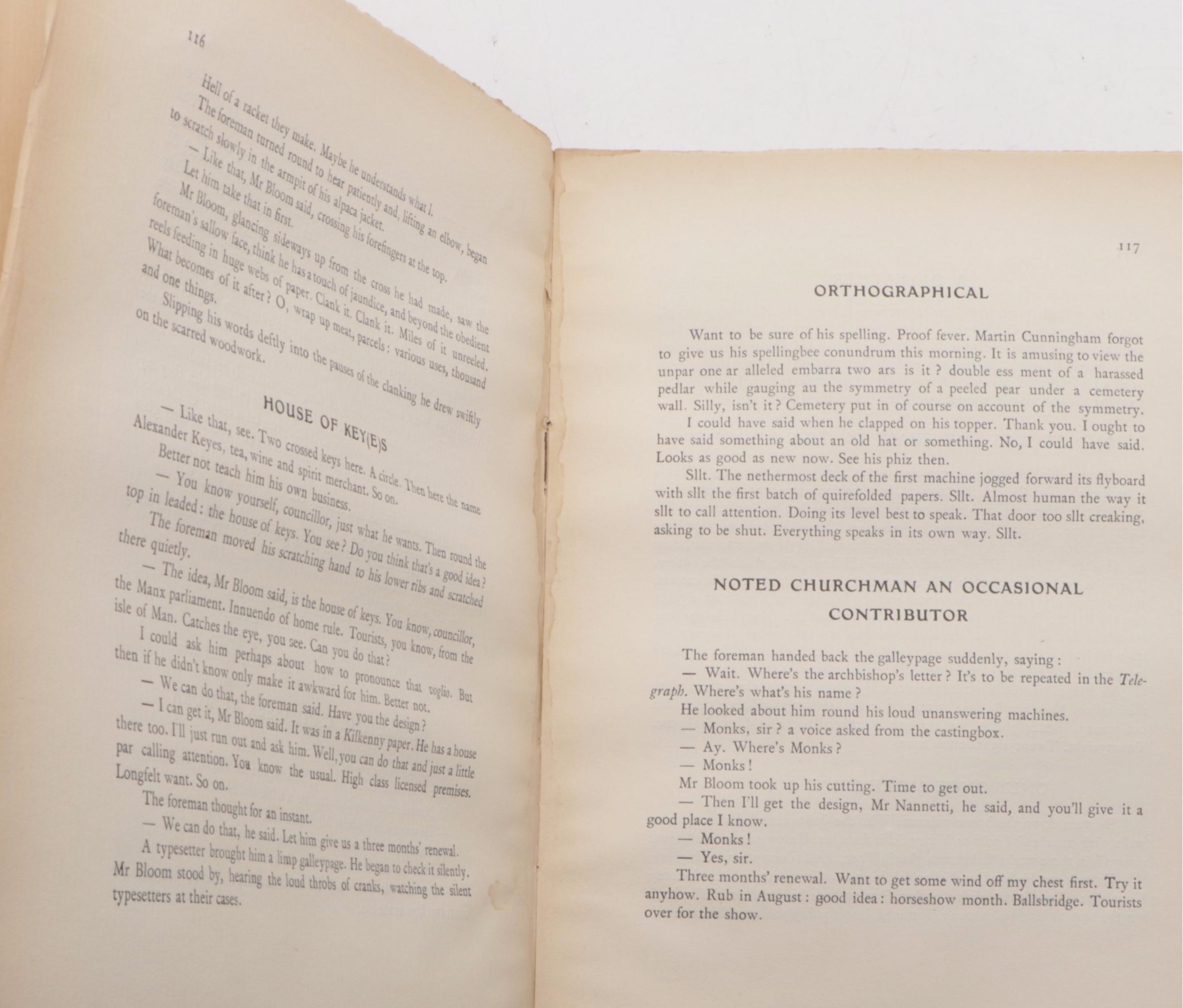 Limited First Edition "Ulysses" by James Joyce, 1922