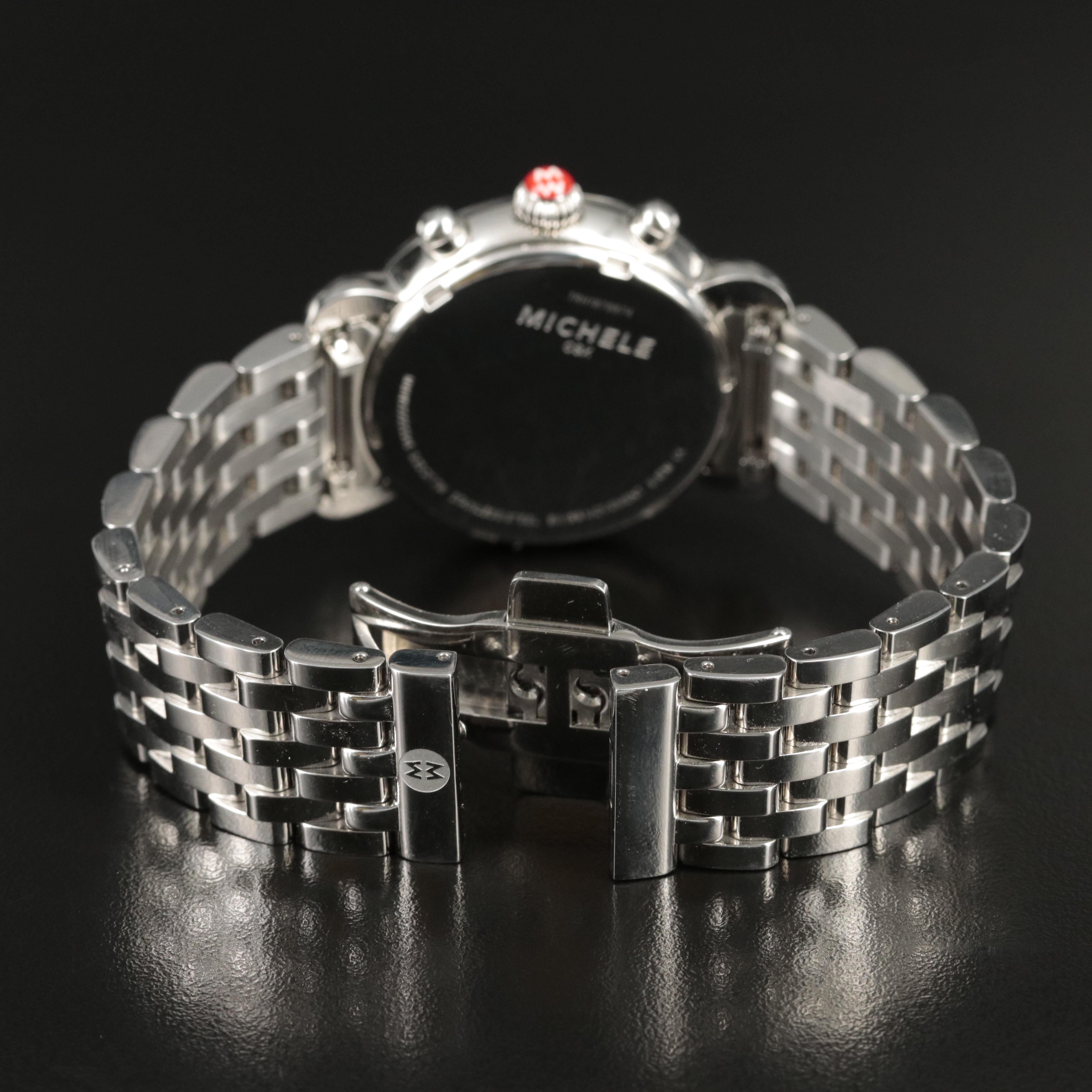 Michele CSX Diamond Dial Chronogrpah Watch