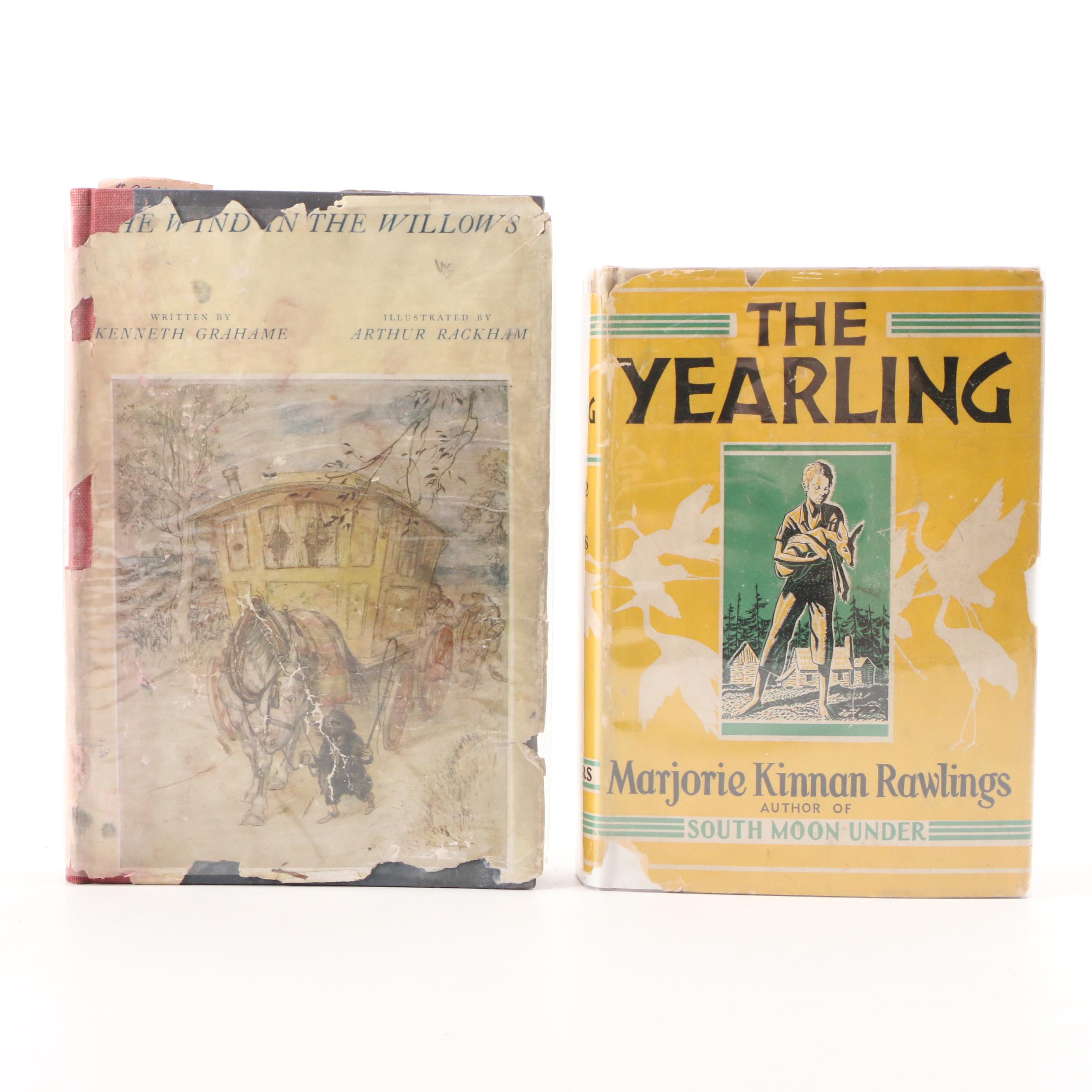 First Edition "The Yearling" by Marjorie Kinnan Rawlings and Other Book