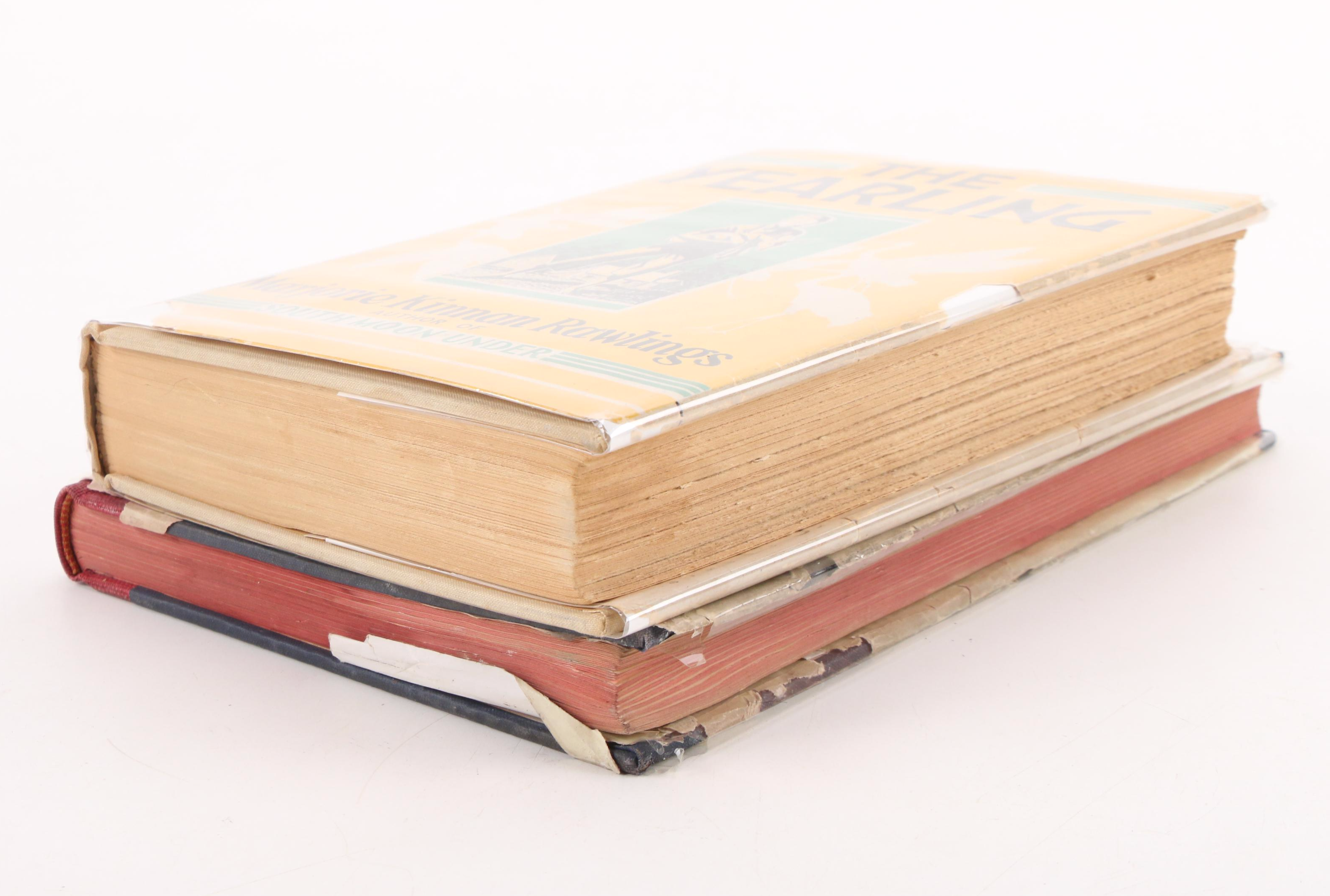 First Edition "The Yearling" by Marjorie Kinnan Rawlings and Other Book