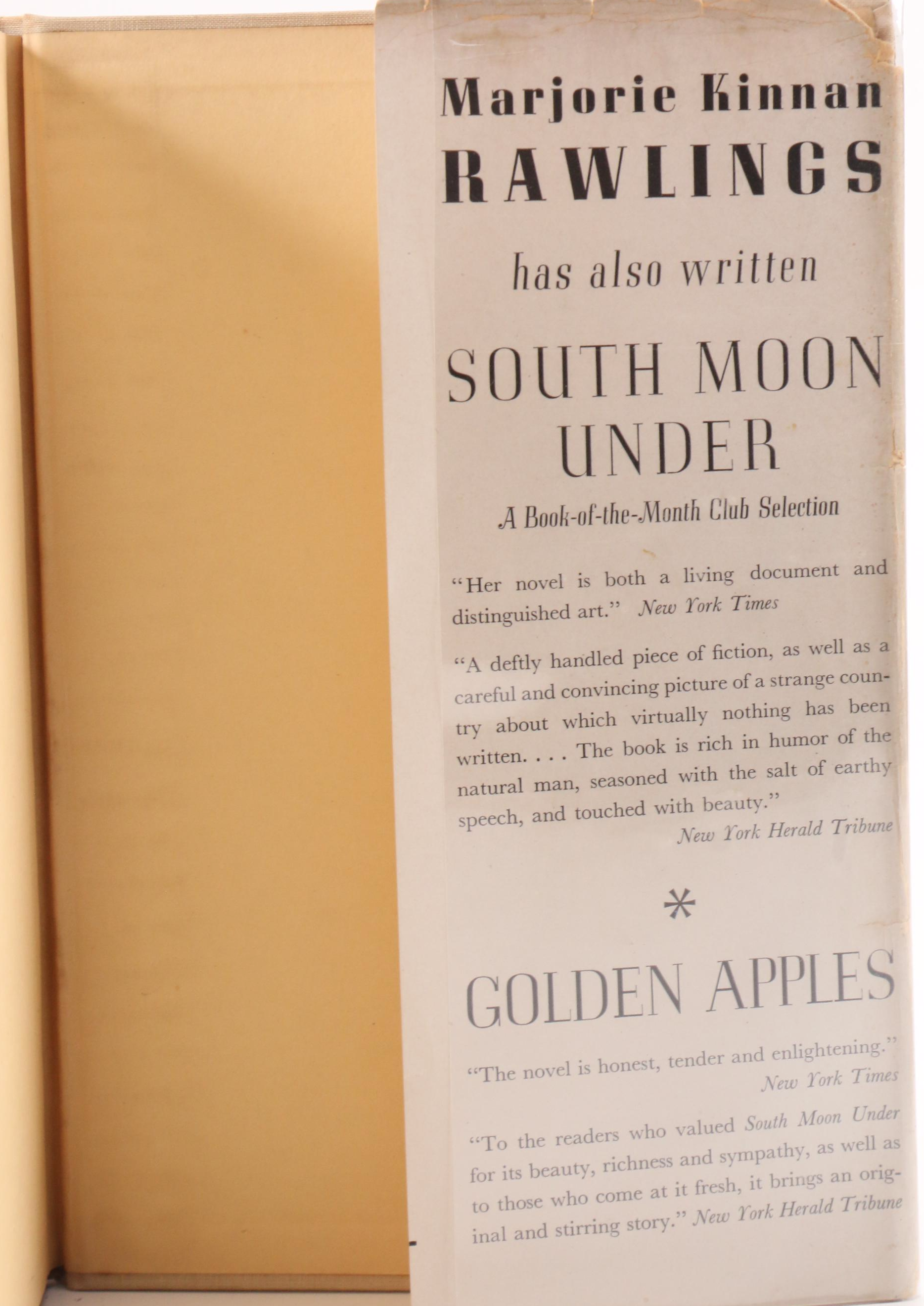First Edition "The Yearling" by Marjorie Kinnan Rawlings and Other Book
