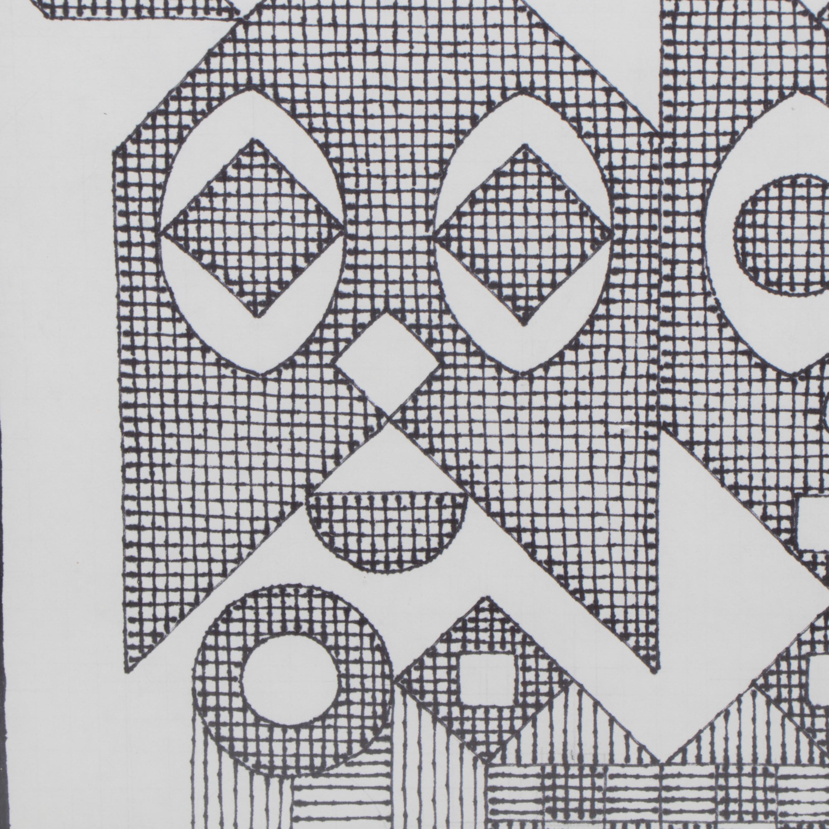 Jerry Kellems Ink Drawing, 2010