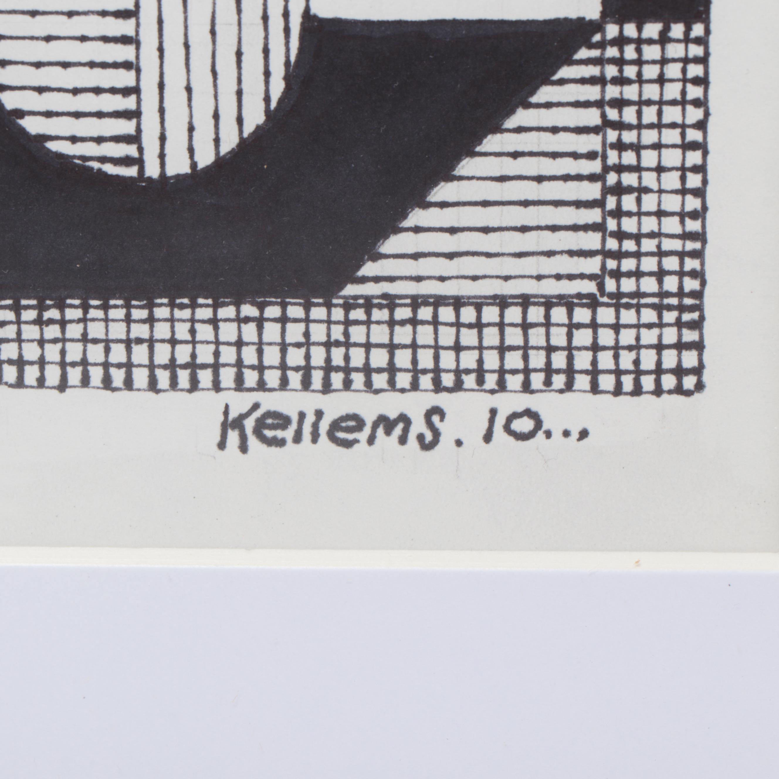 Jerry Kellems Ink Drawing, 2010