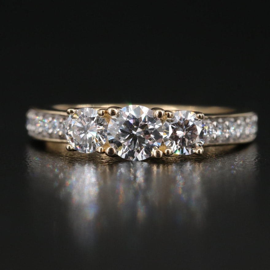 14K 1.00 CTW Lab Grown Diamond Ring