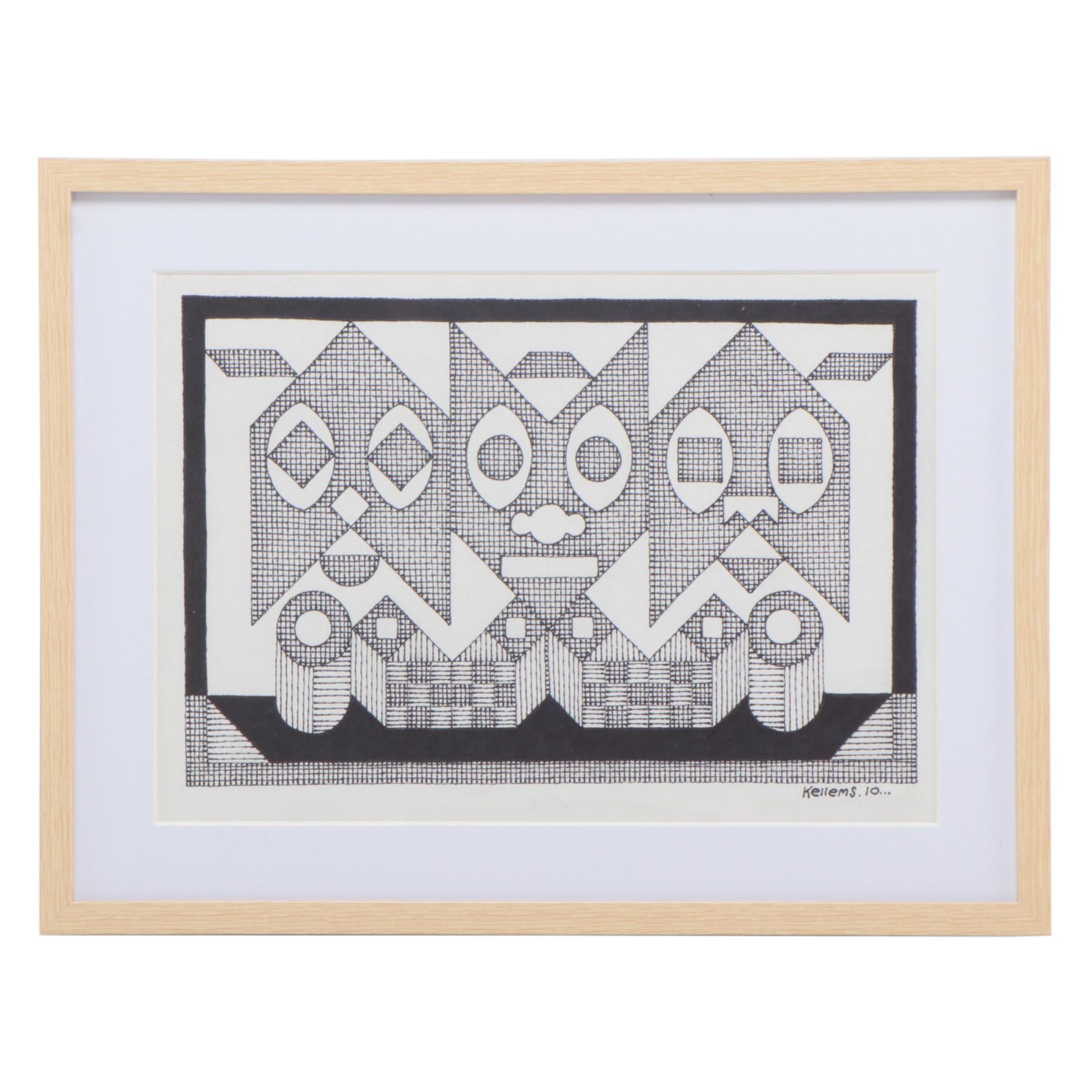 Jerry Kellems Ink Drawing, 2010