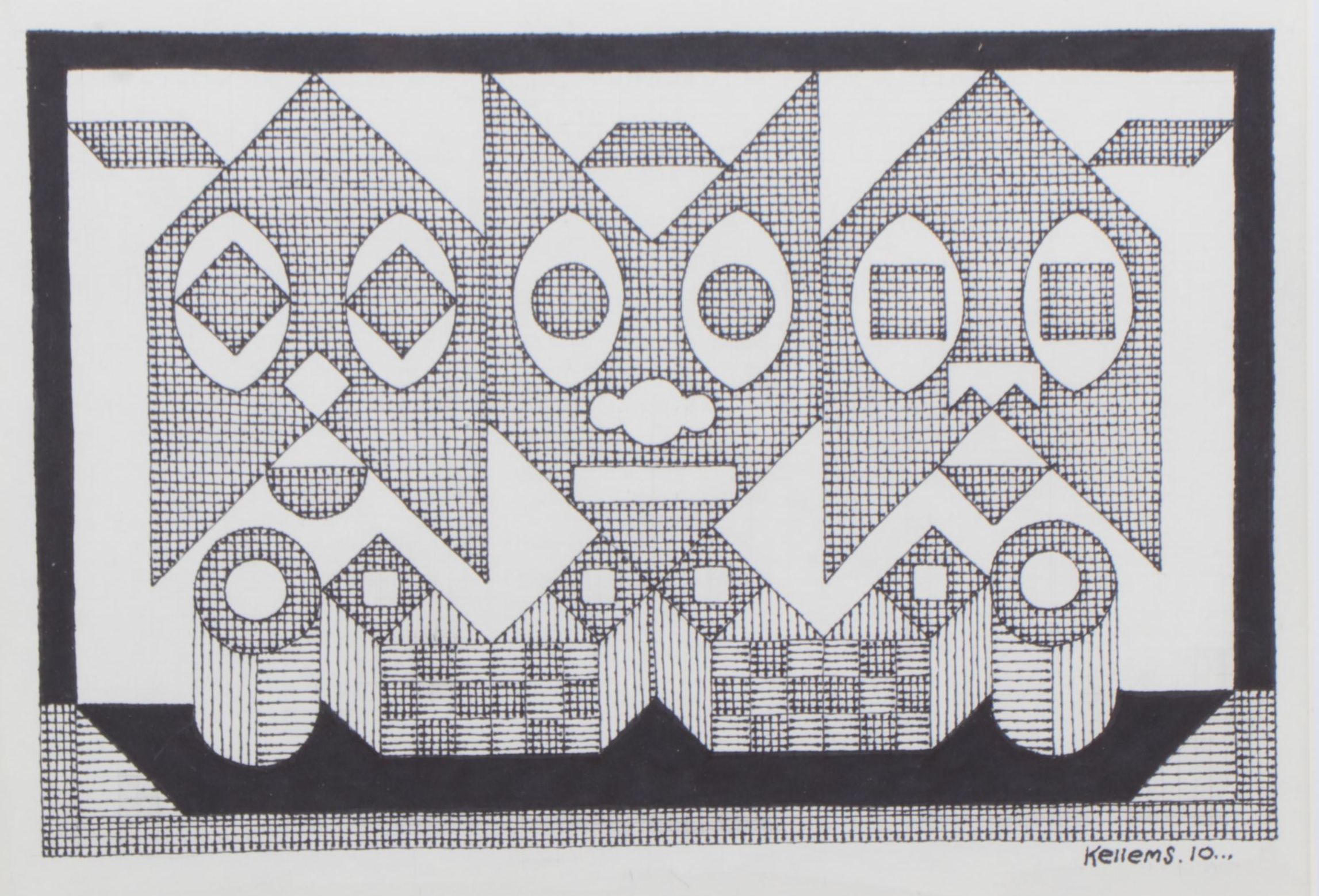 Jerry Kellems Ink Drawing, 2010