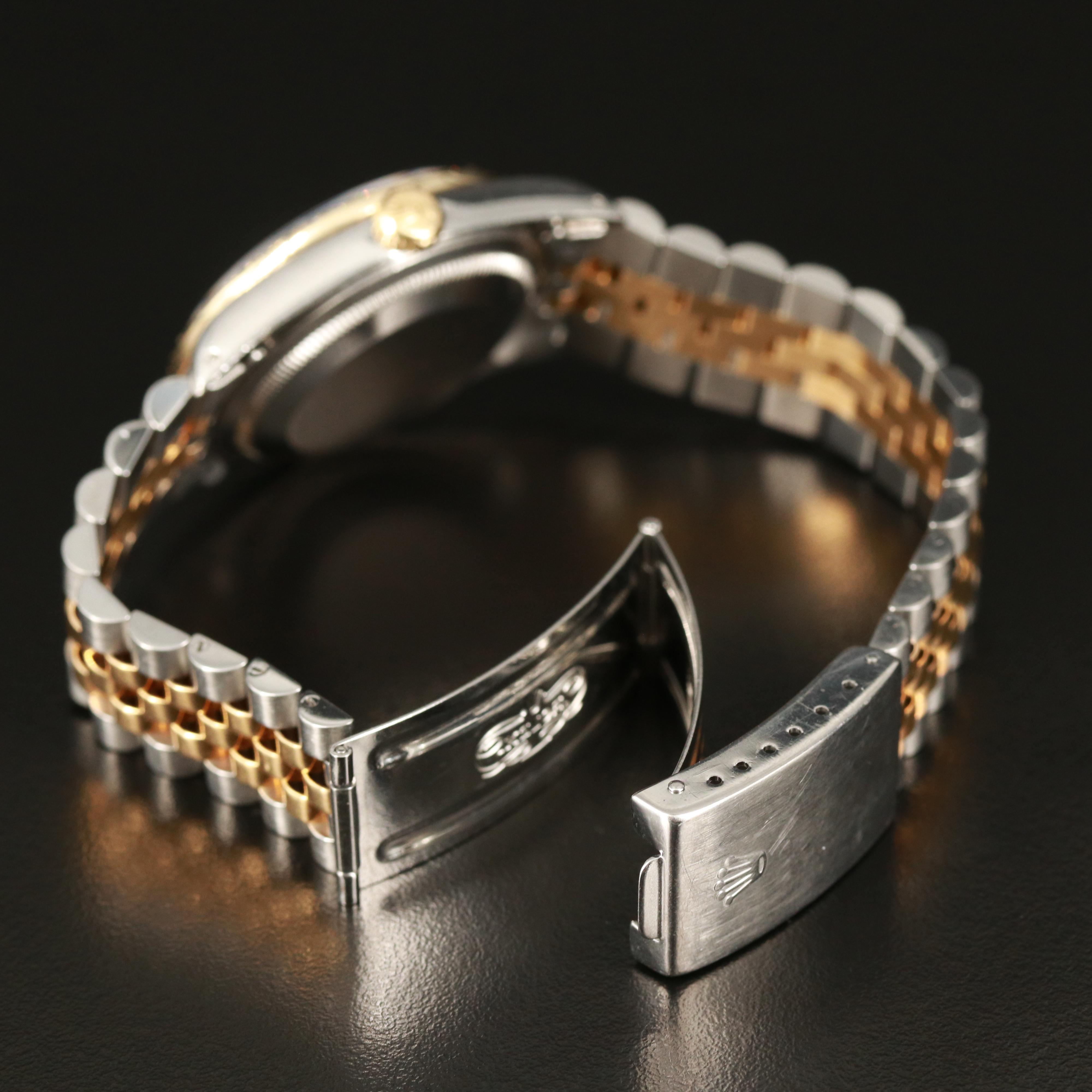 1991 Rolex Datejust Diamond Dial and Bezel 18K and Stainless Steel Watch