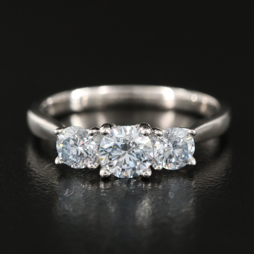 14K 0.97 CTW Lab Grown Diamond Ring