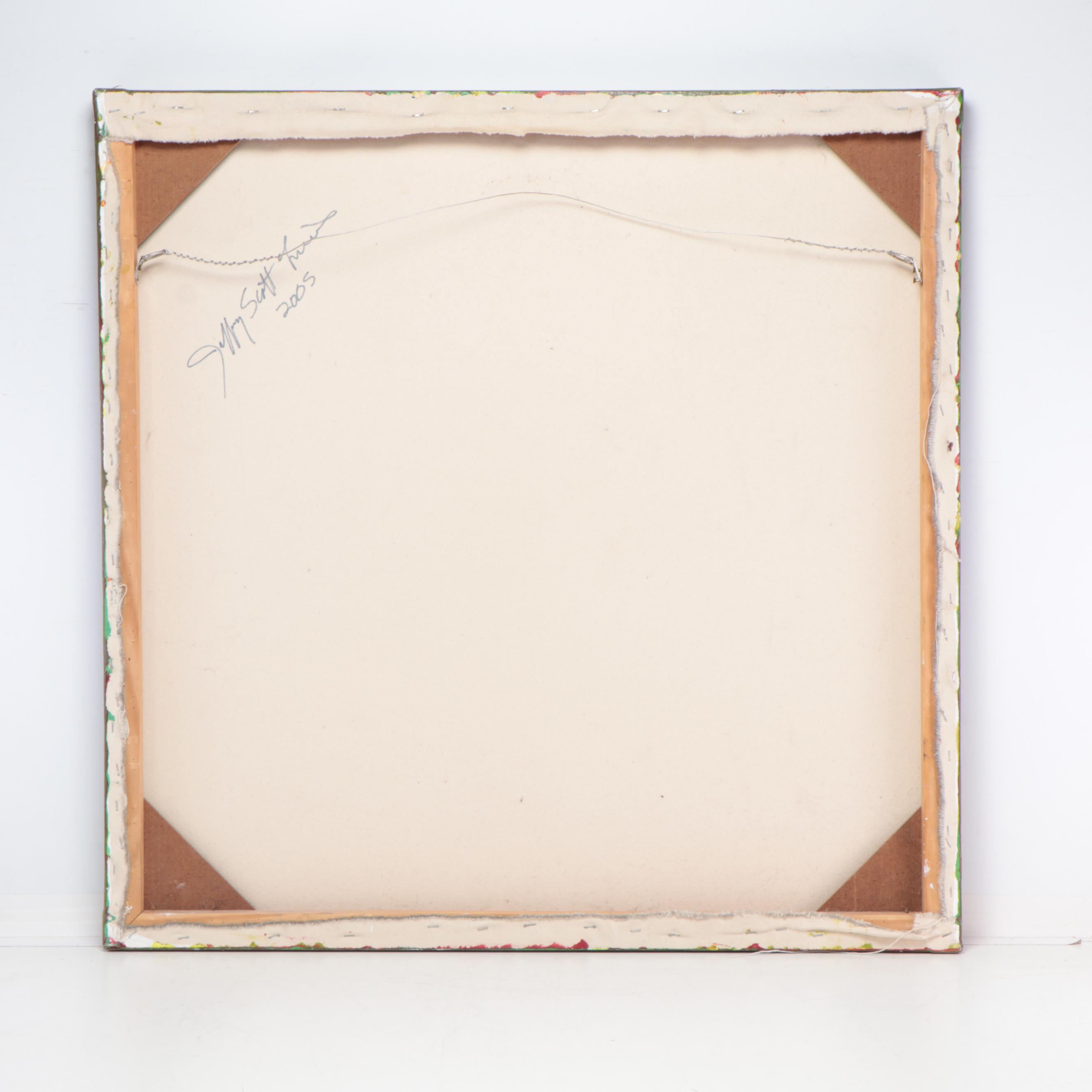 Jeffrey Scott Lewis Mixed Media Painting, 2005