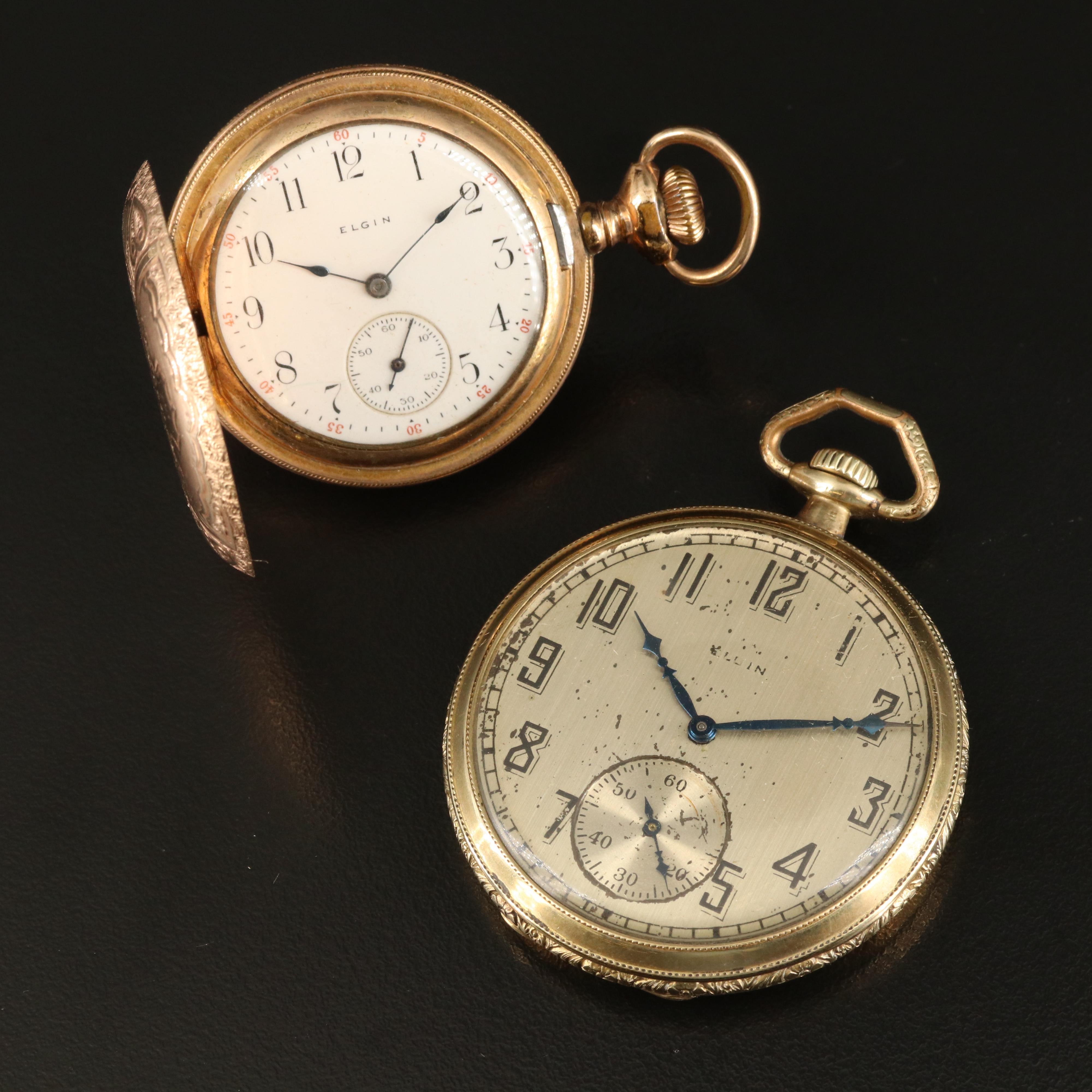 Two Elgin Gold Filled Pocket Watches