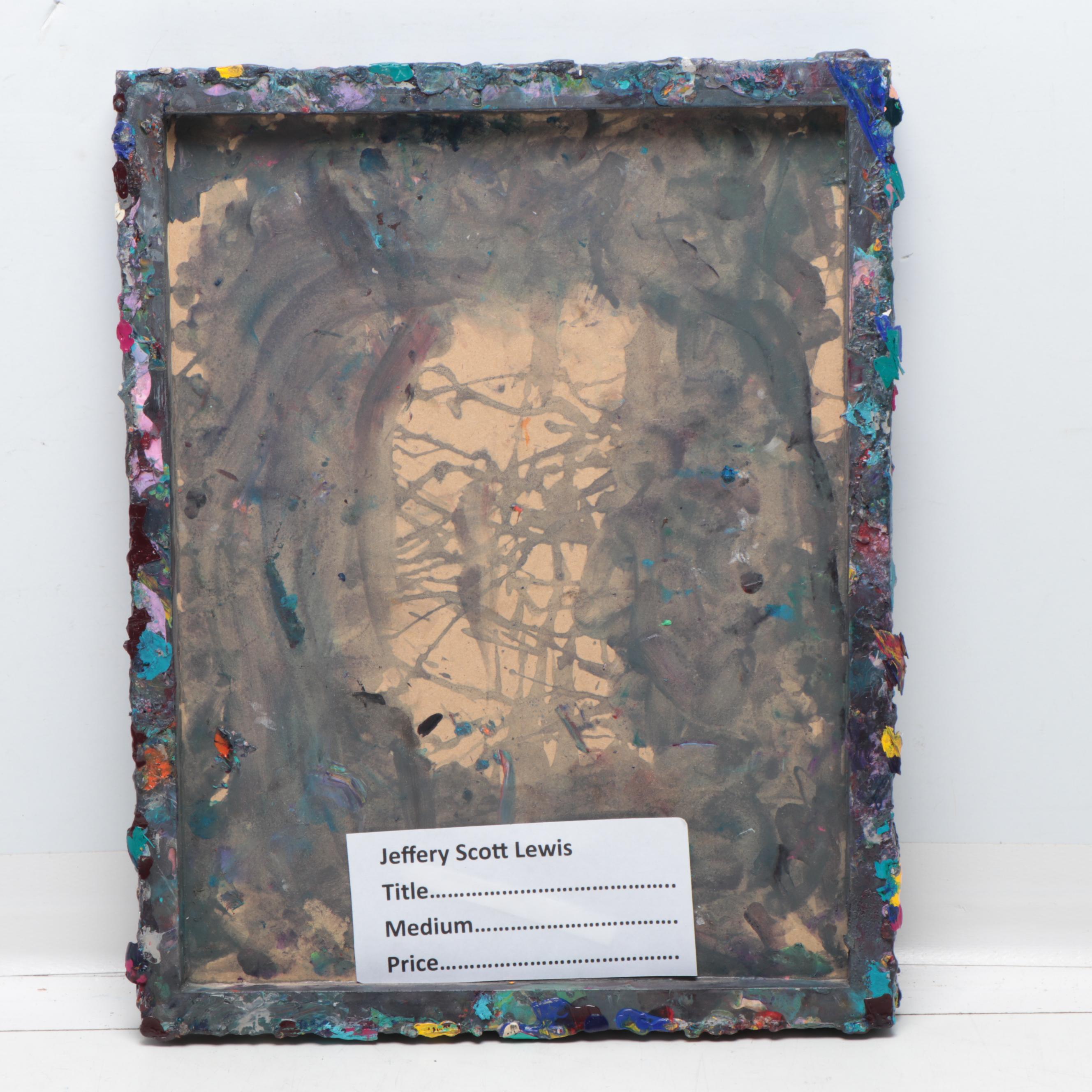 Jeffrey Scott Lewis Abstract Acrylic Painting