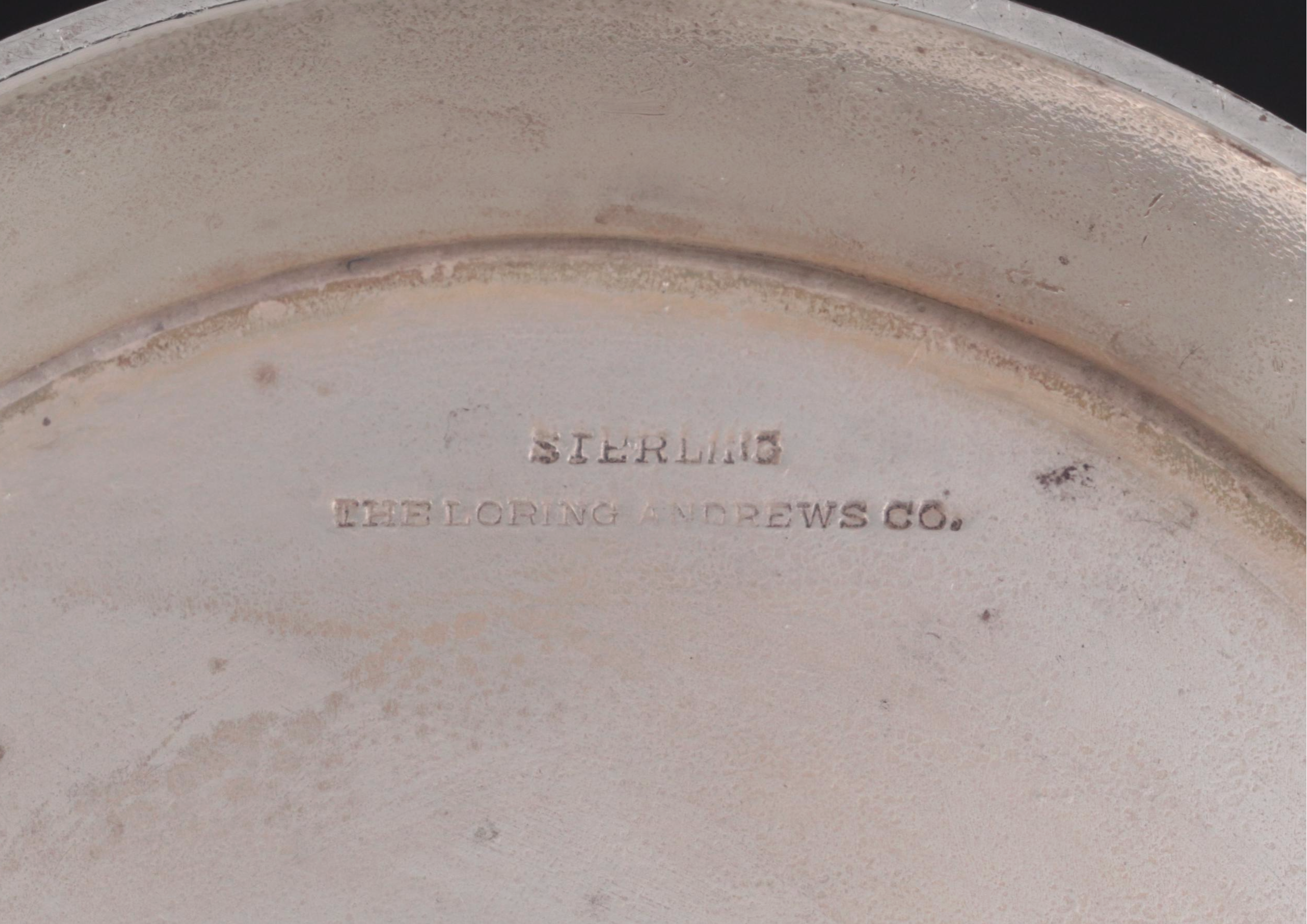 Loring Andrews of Cincinnati Sterling Silver Repoussé Pitcher, Early 20th C.