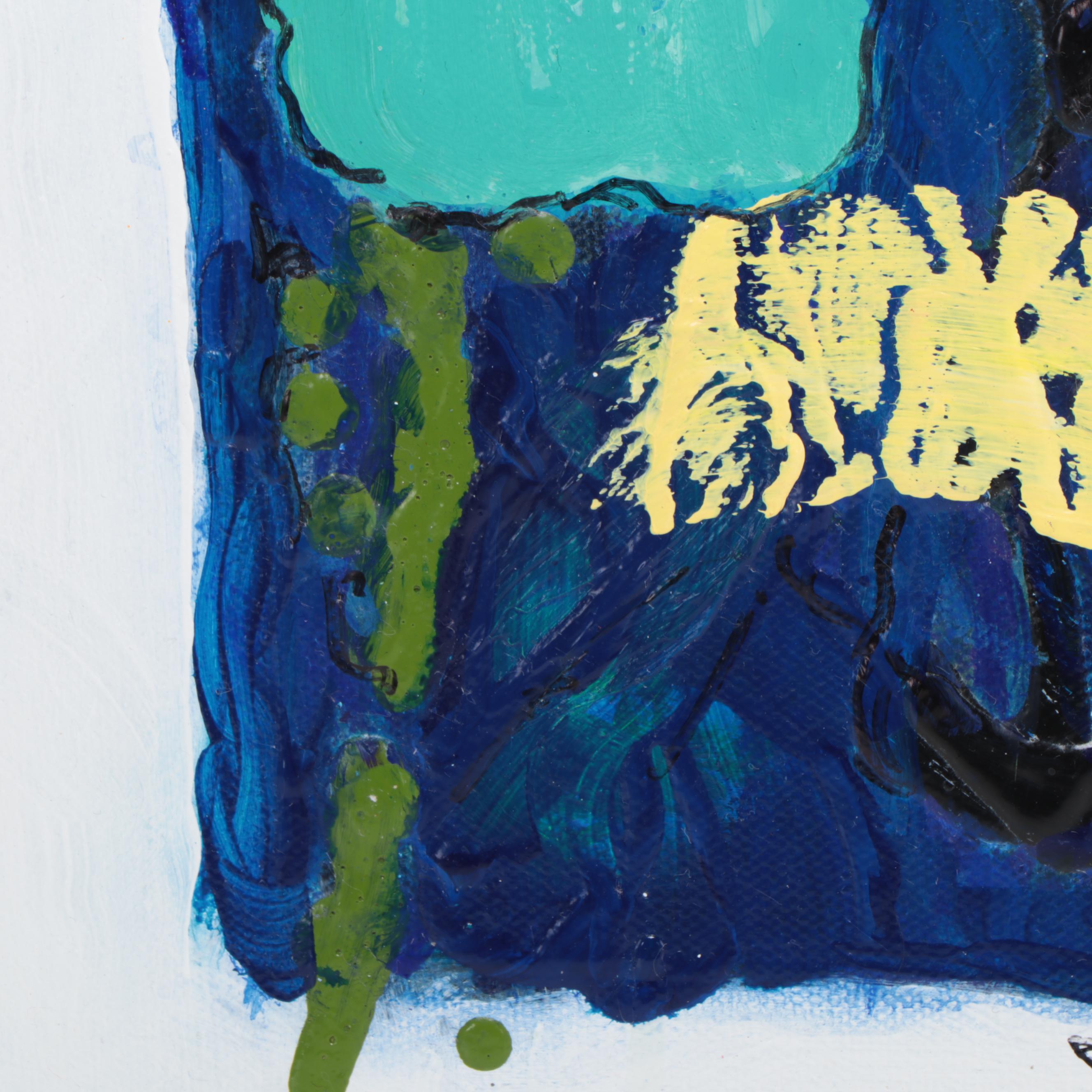 Jeffrey Scott Lewis Abstract Mixed Media Painting, 2019